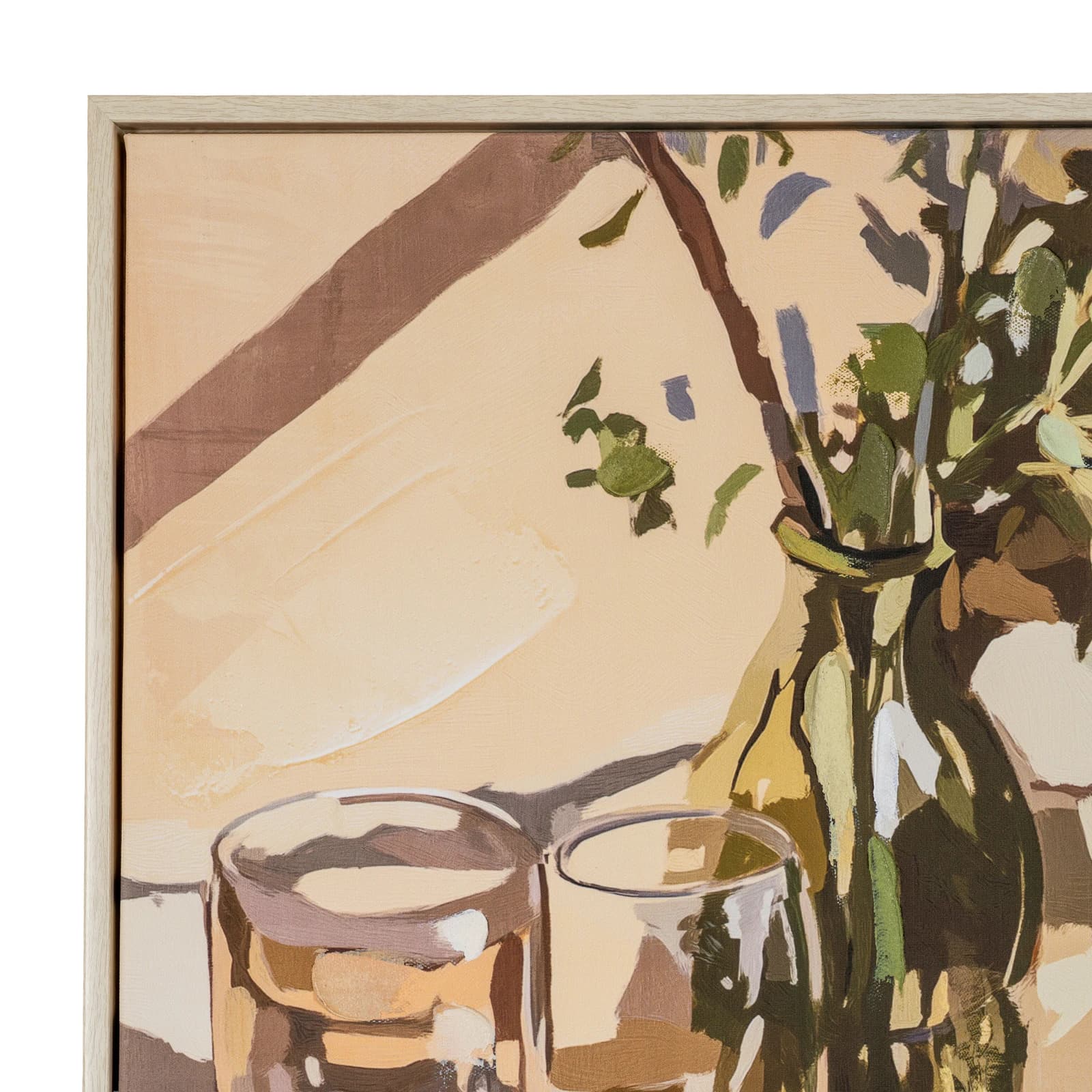 Alfresco Morning Hand Painted Canvas in Frame - Wall art & frames, photo 4 of 5