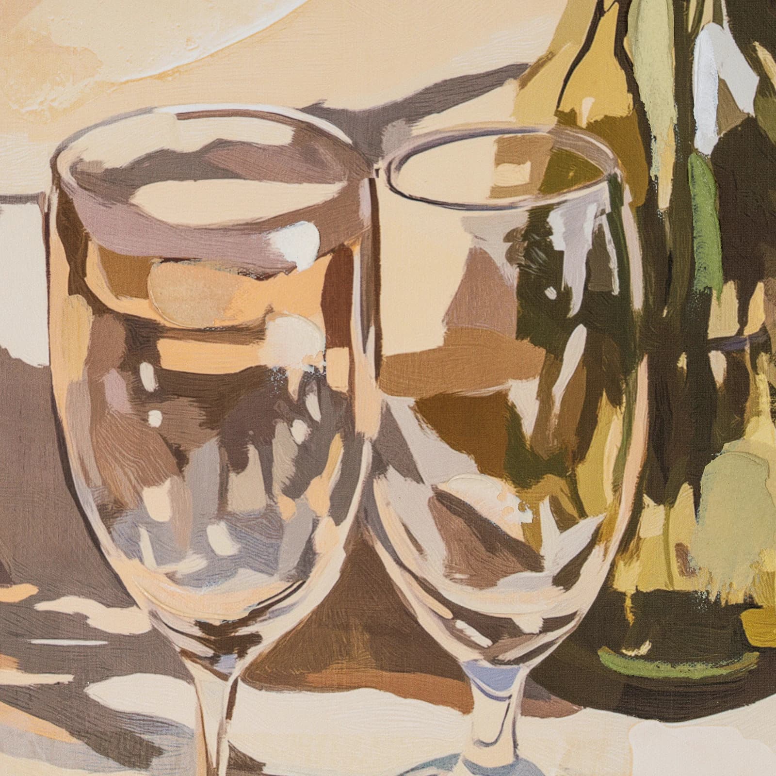 Alfresco Morning Hand Painted Canvas in Frame - Wall art & frames, photo 5 of 5