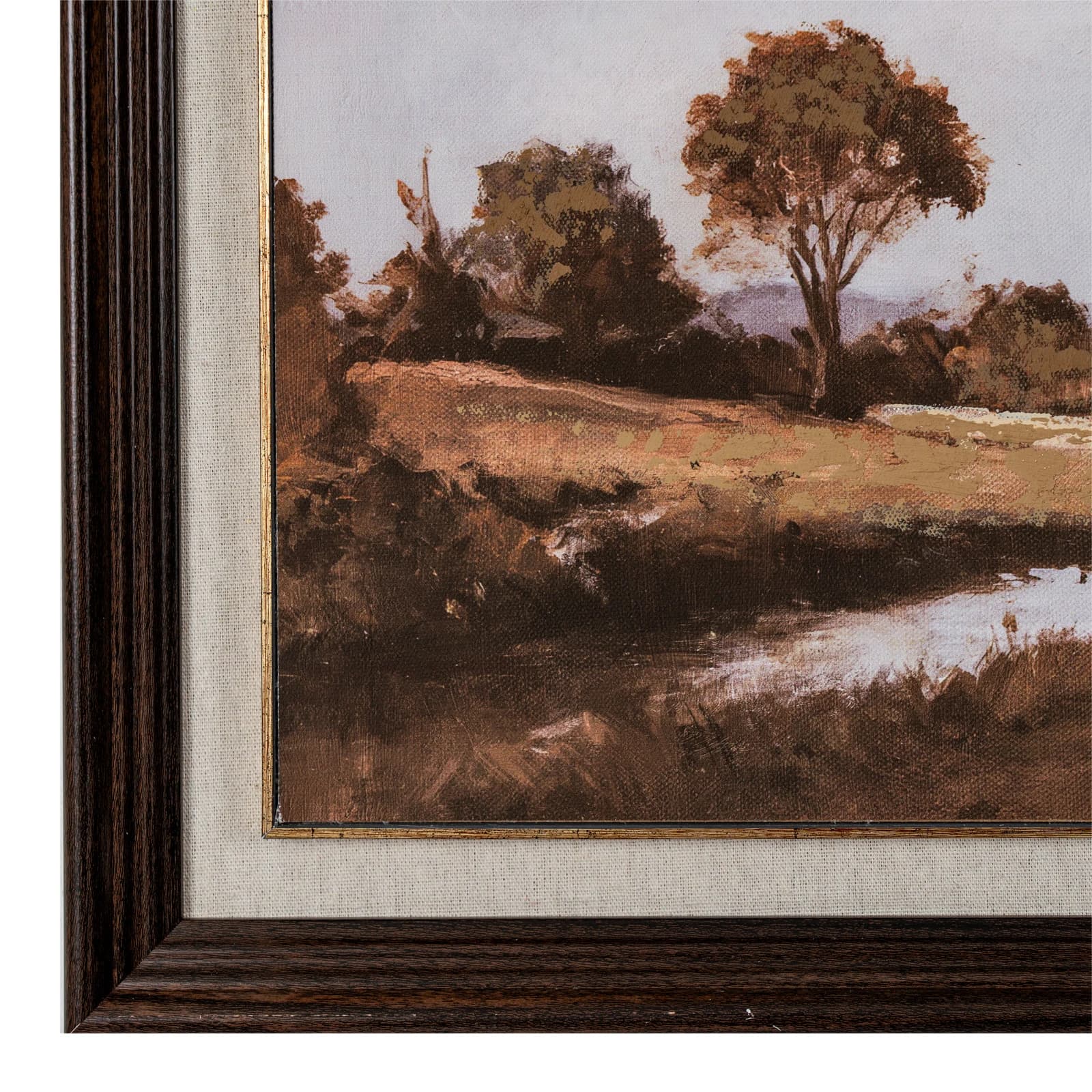 Autumn Landscape Hand Painted Canvas in Classic Frame - Wall art & frames, photo 3 of 5