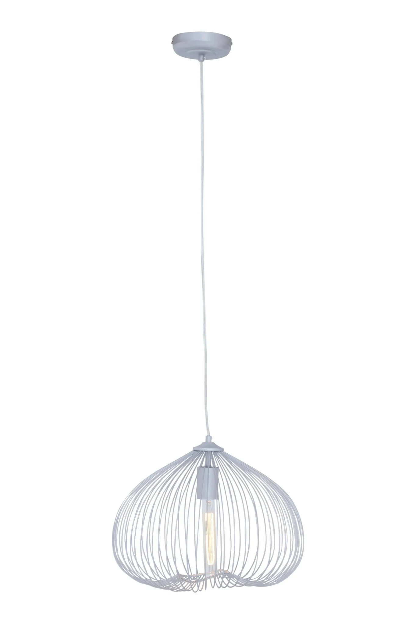 Lavis 1 Bulb Silver Finish Pendant Light - Pendant lights, photo 5 of 8