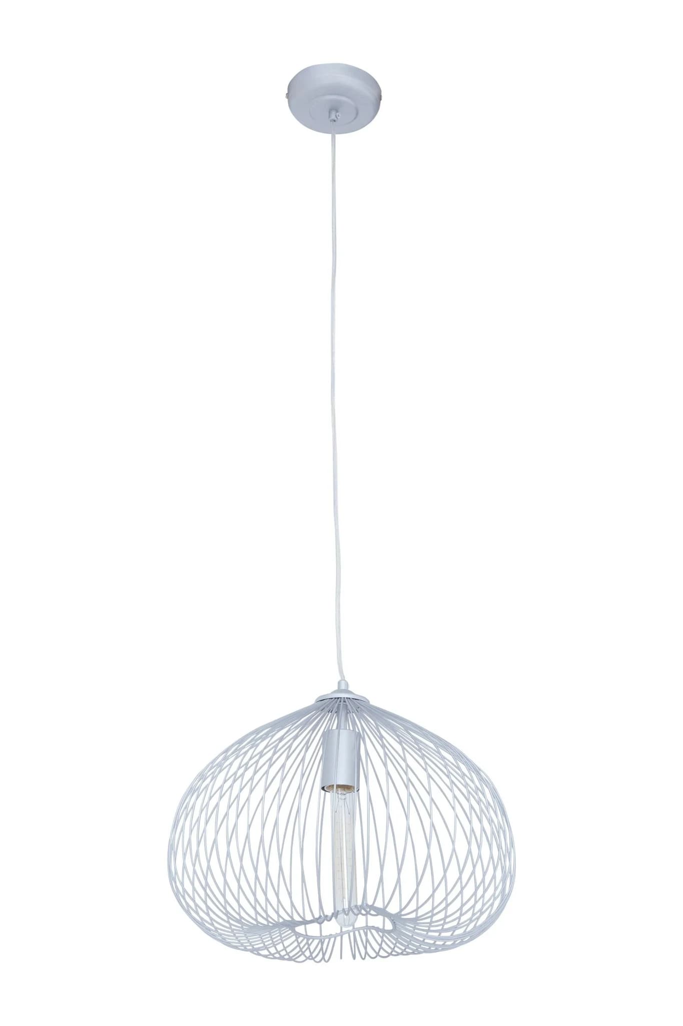 Lavis 1 Bulb Silver Finish Pendant Light - Pendant lights, photo 4 of 8