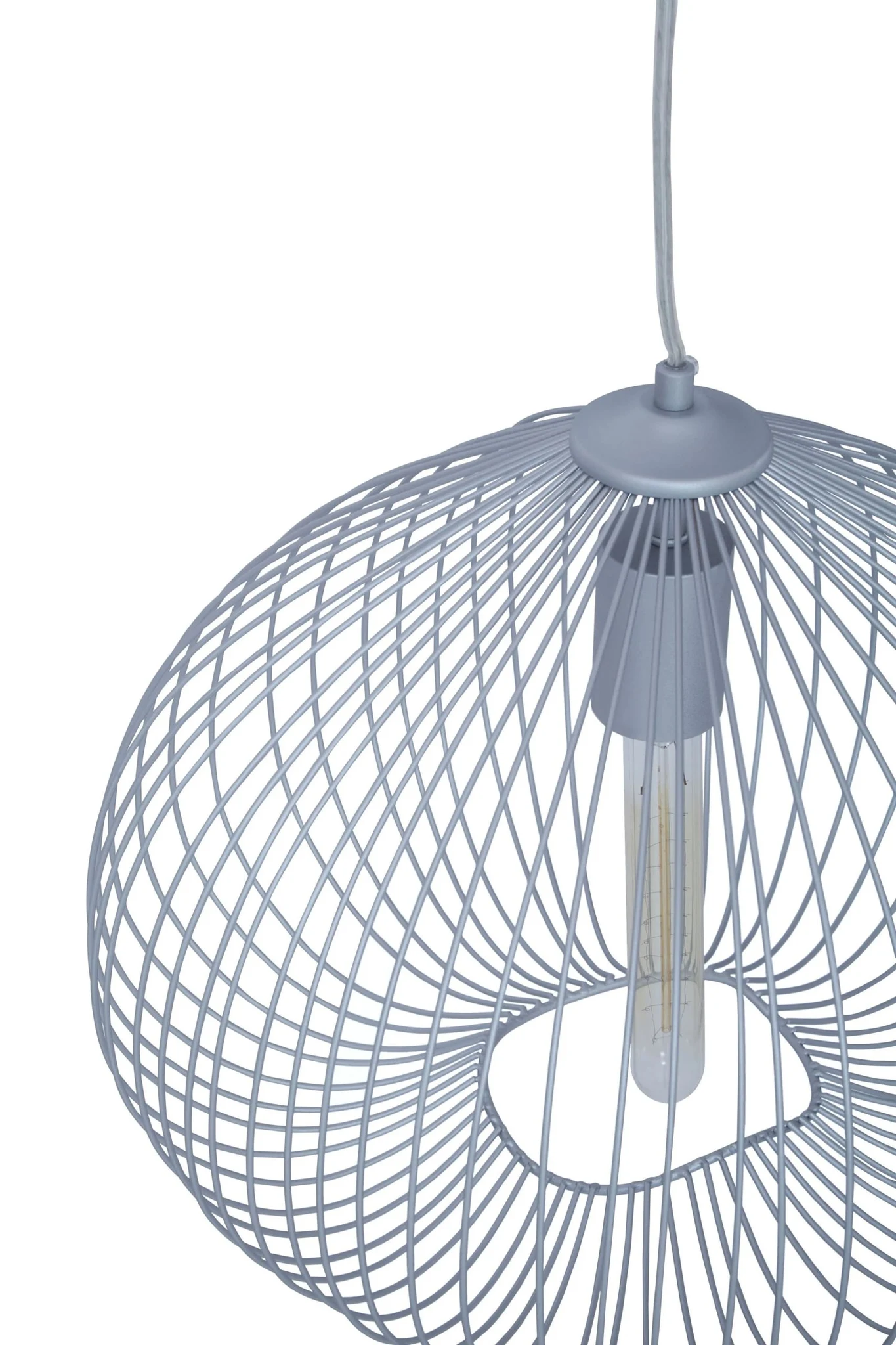 Lavis 1 Bulb Silver Finish Pendant Light - Pendant lights, photo 7 of 8