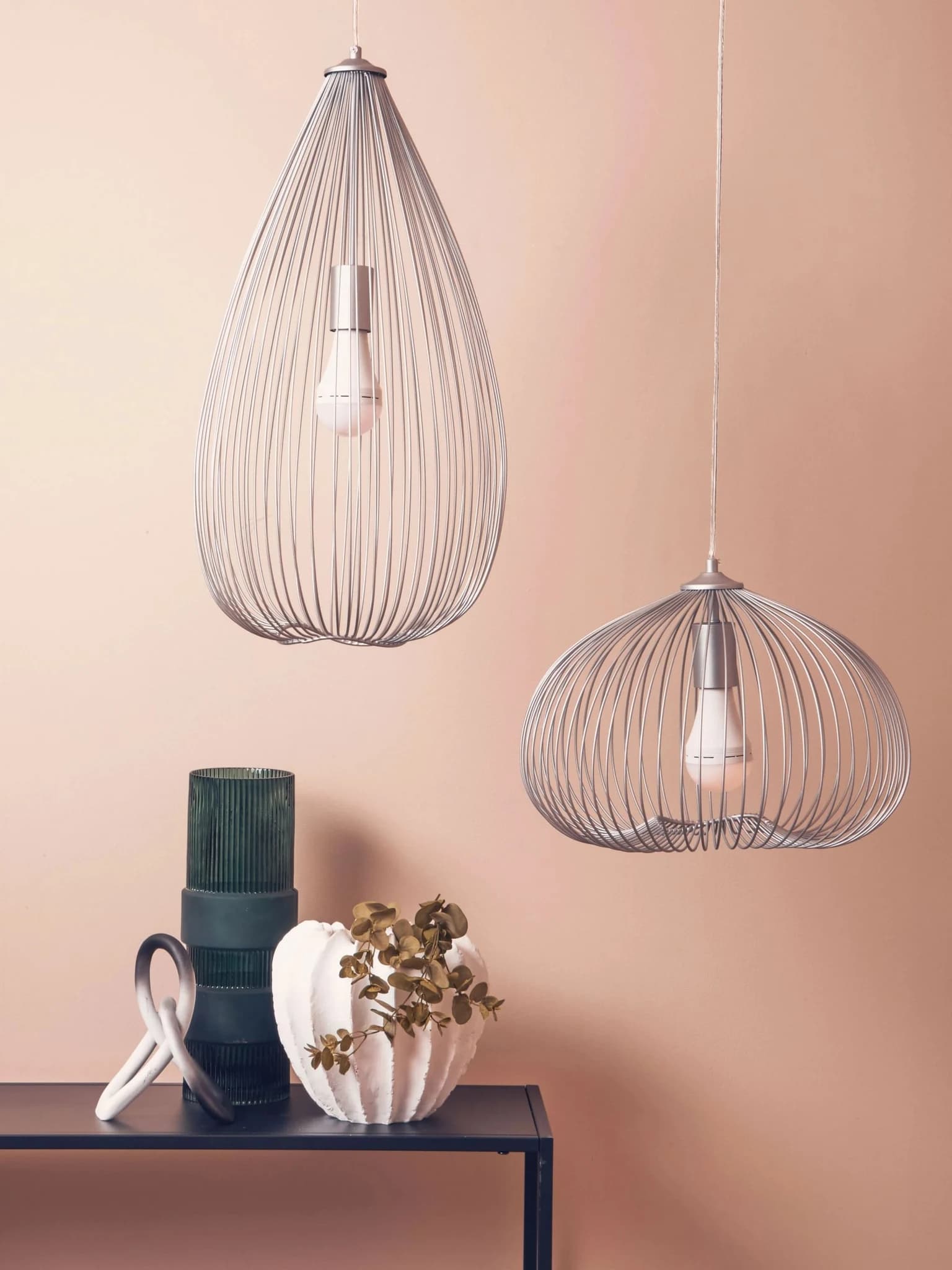 Lavis 1 Bulb Silver Finish Pendant Light - Pendant lights, photo 3 of 8