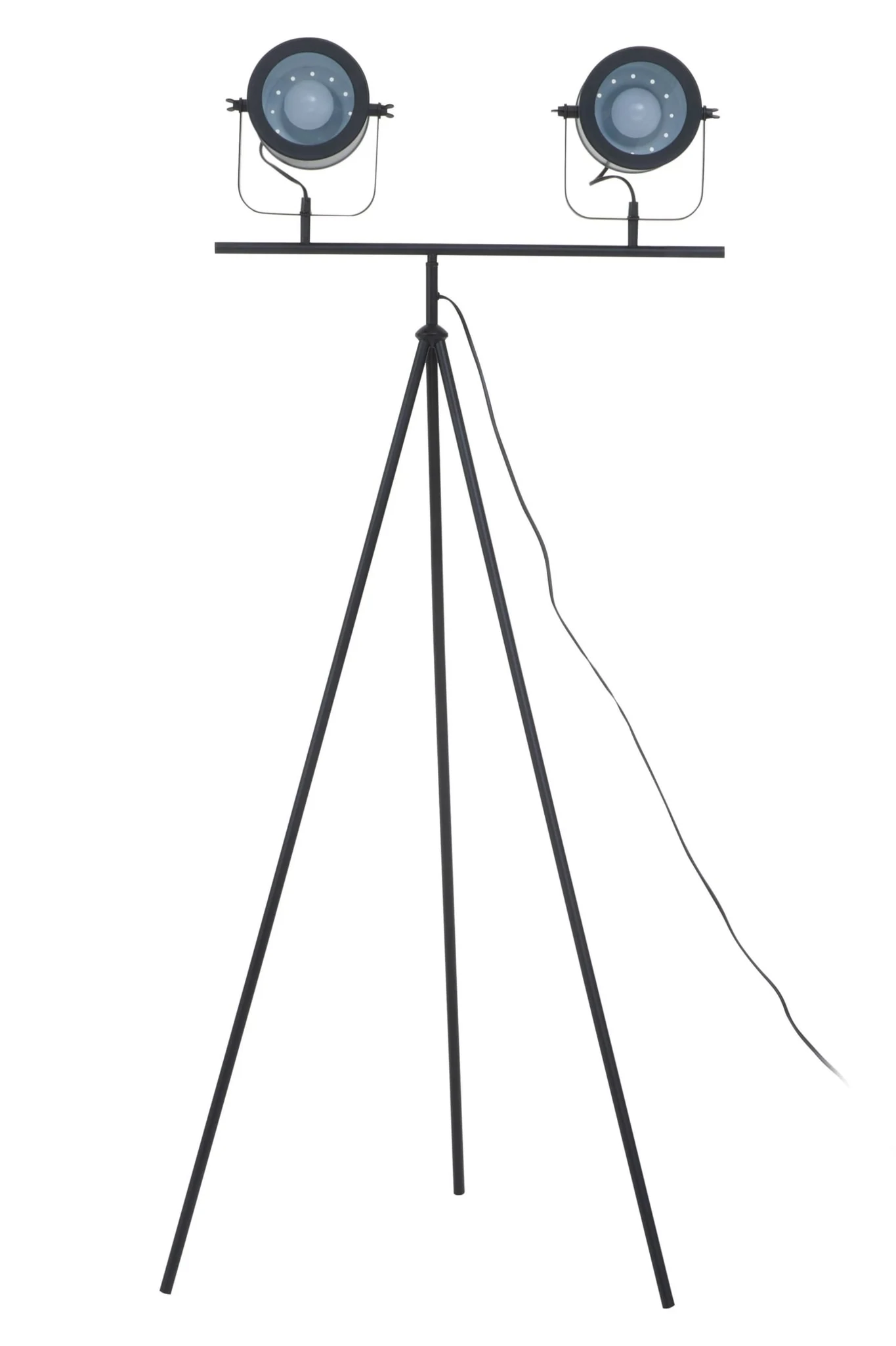 Stockholm Two Spotlight Matte Black Tripod Floor Lamp - Floor lamps, photo 7 of 8