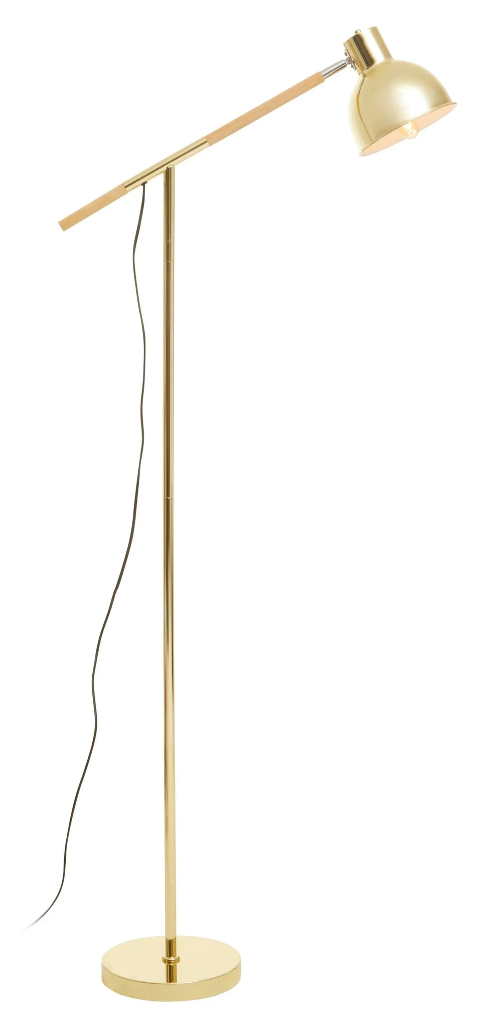 Stockholm Shiny Brass Adjustable Floor Lamp - Floor lamps, photo 4 of 8
