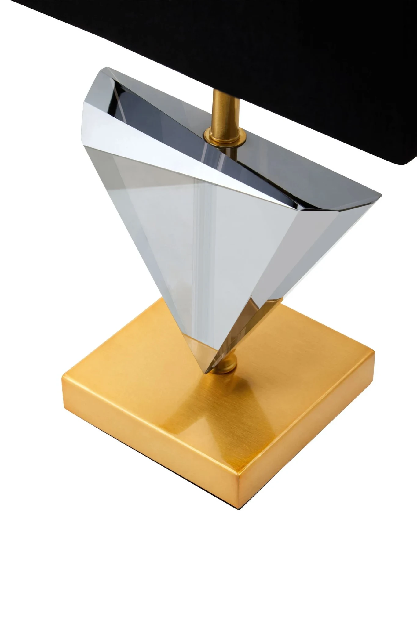 Halina Smoked Crystal Table Lamp with Gold Metal - Table lamps, photo 6 of 8
