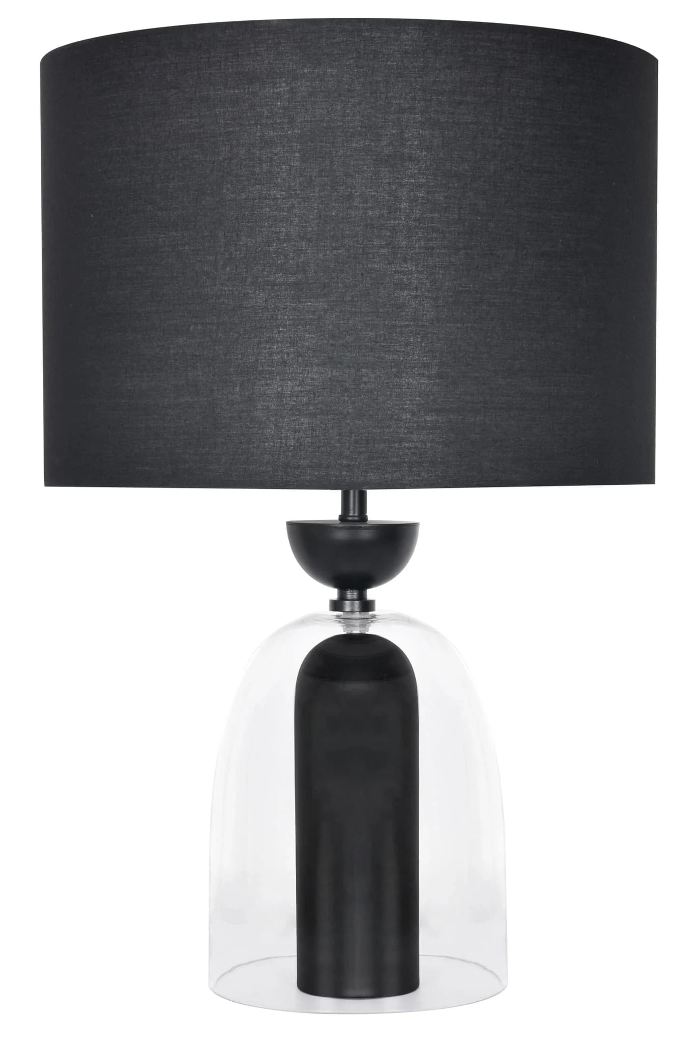 Sellis Clear Glass and Black Metal Table Lamp - Table lamps, photo 2 of 2