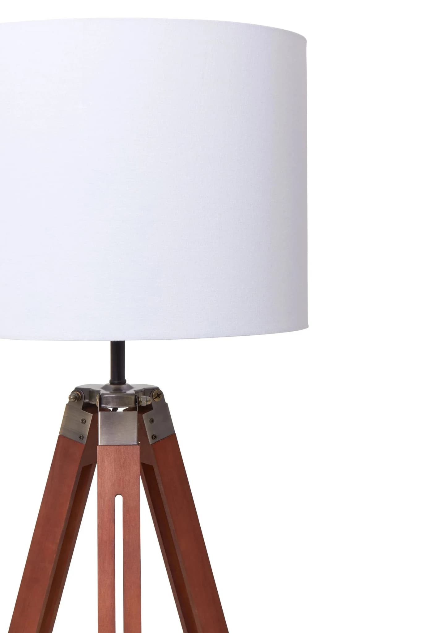 Malvern Tripod Floor Lamp With Brown Base - Floor lamps, photo 7 of 8