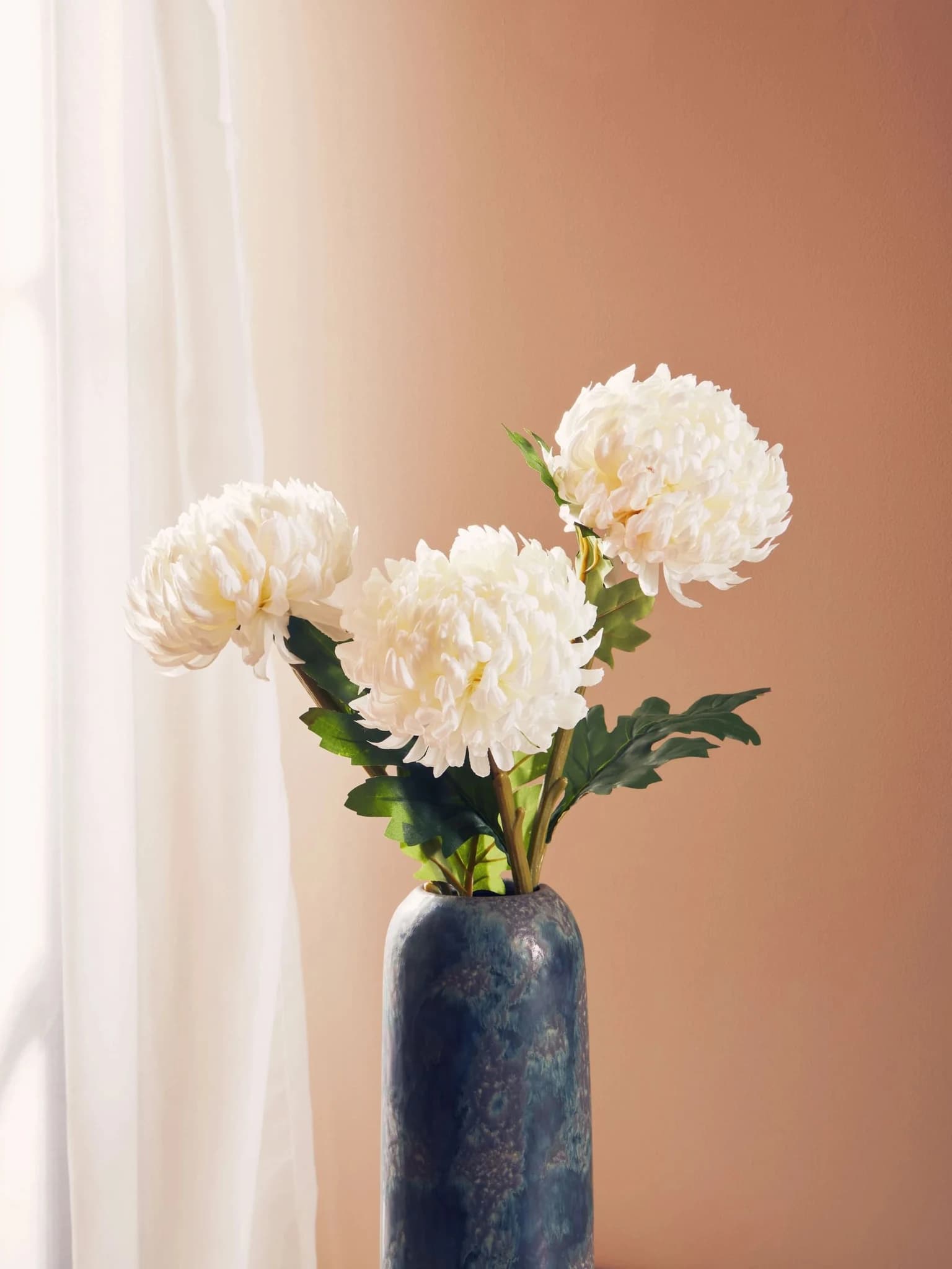 Fiori White Chrysanthemum Flower Stem - Decorative, photo 3 of 8