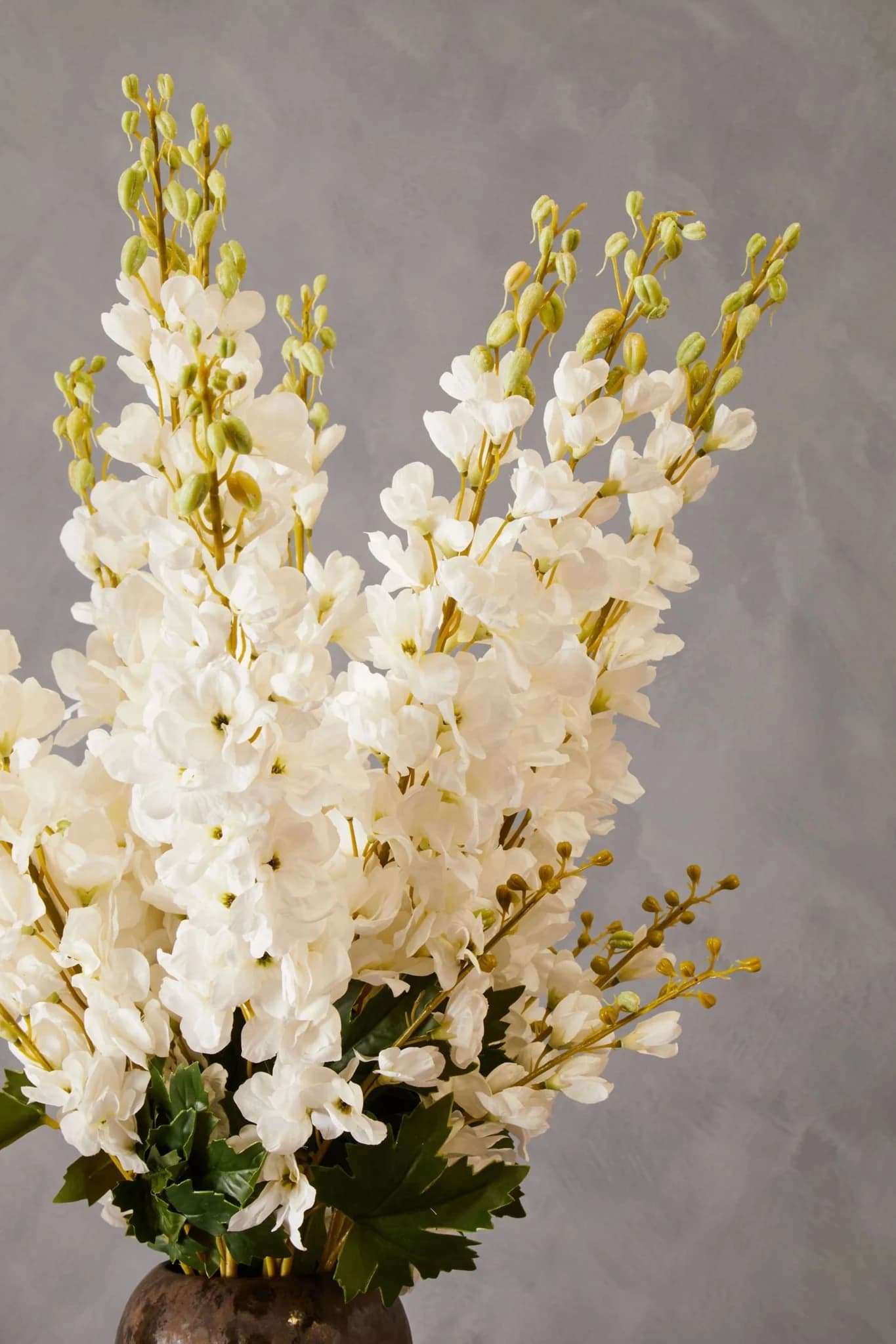 Fiori Tall White Delphinium Flower Stem - Decorative, photo 5 of 8