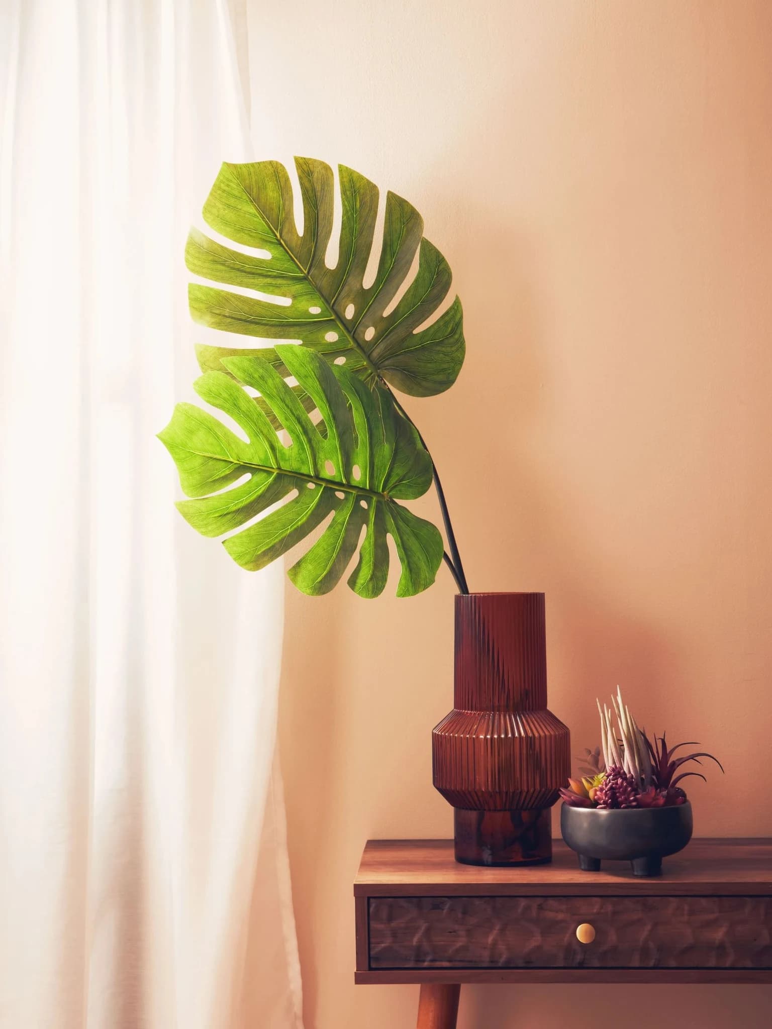 Fiori Tall Monstera Palm Stem - Decorative, photo 5 of 8