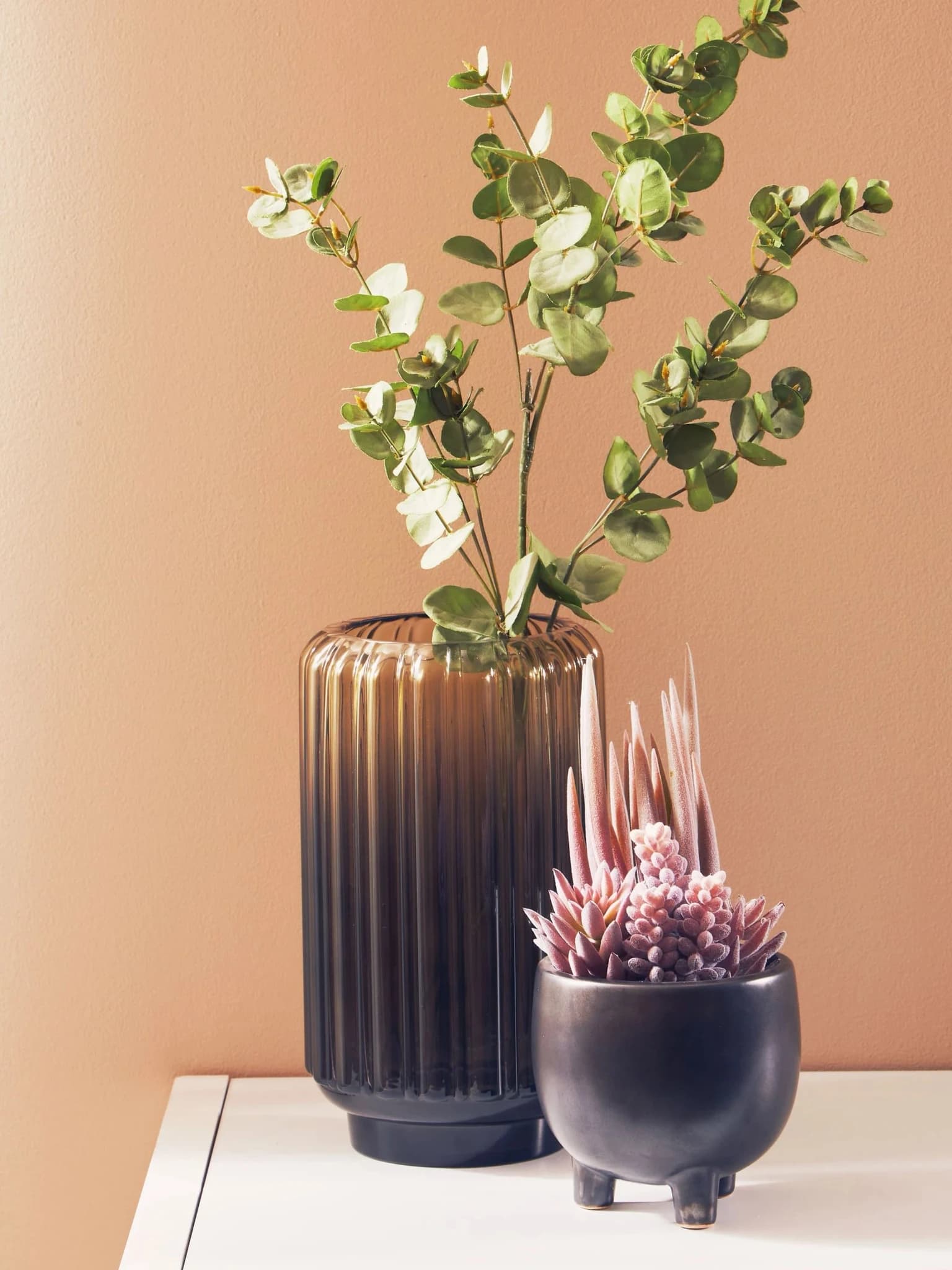 Fiori Mixed Succulents In Small Grey Ceramic Pot - Decorative, photo 3 of 8