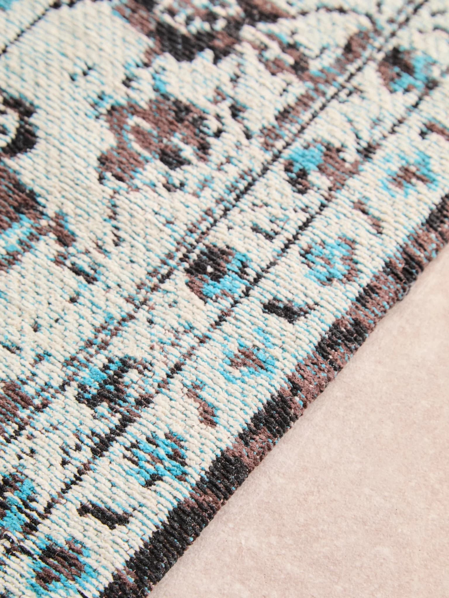 Bosie Morvi Large Teal Rug - Decorative, photo 7 of 8