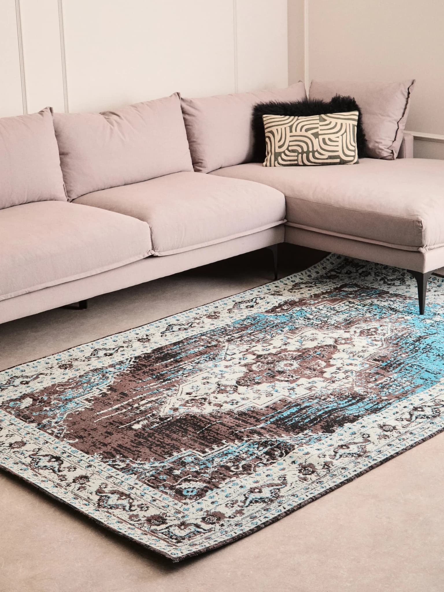 Bosie Morvi Large Teal Rug - Decorative, photo 5 of 8