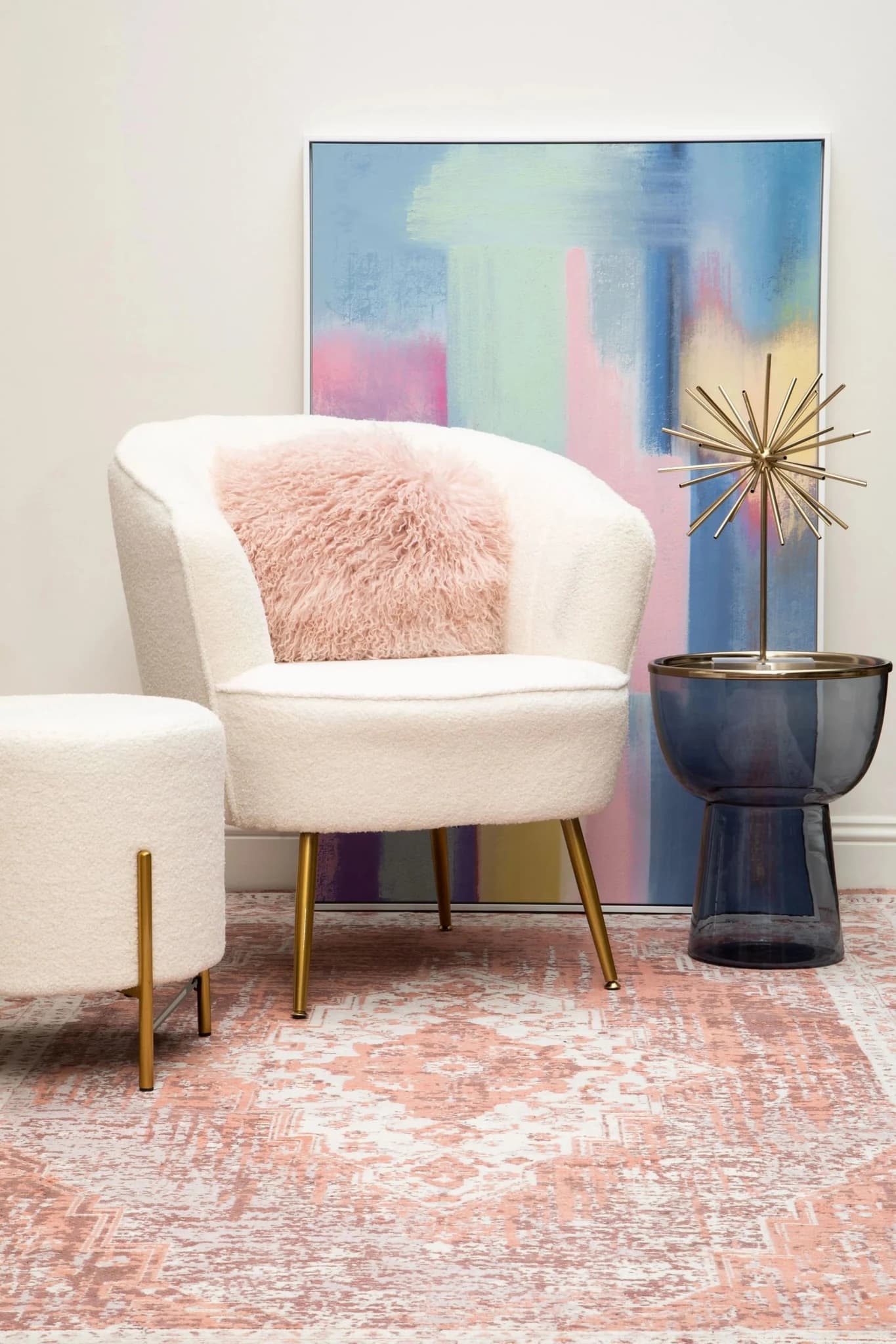 Bosie Morvi Large Pink Rug - Decorative, photo 6 of 8
