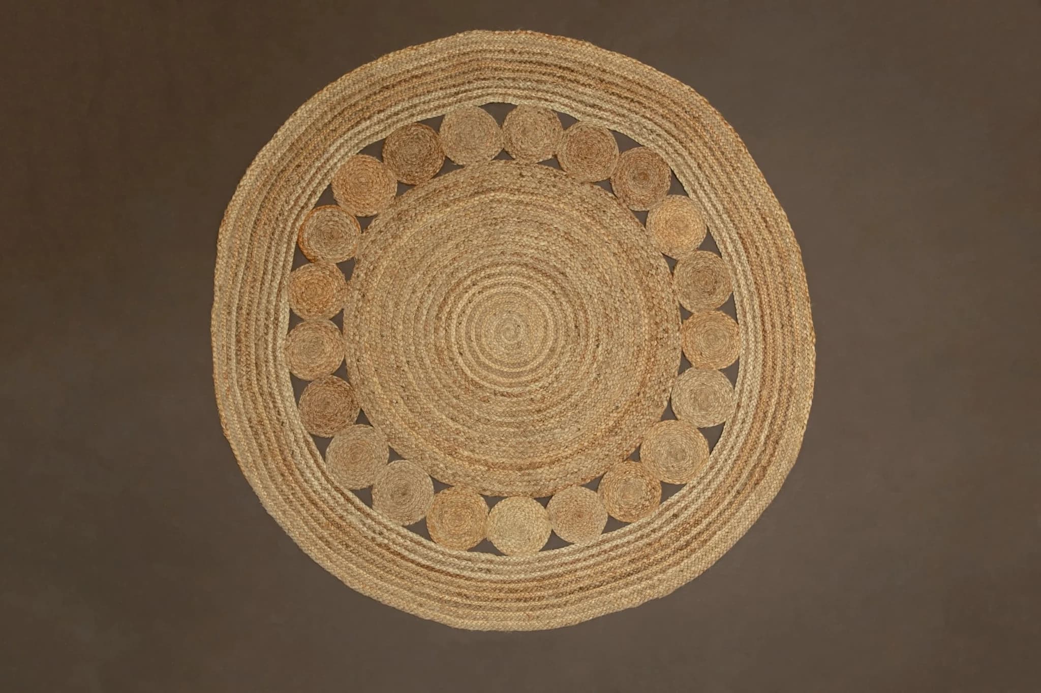 Bosie Demir Round Natural Jute Rug - Decorative, photo 3 of 3