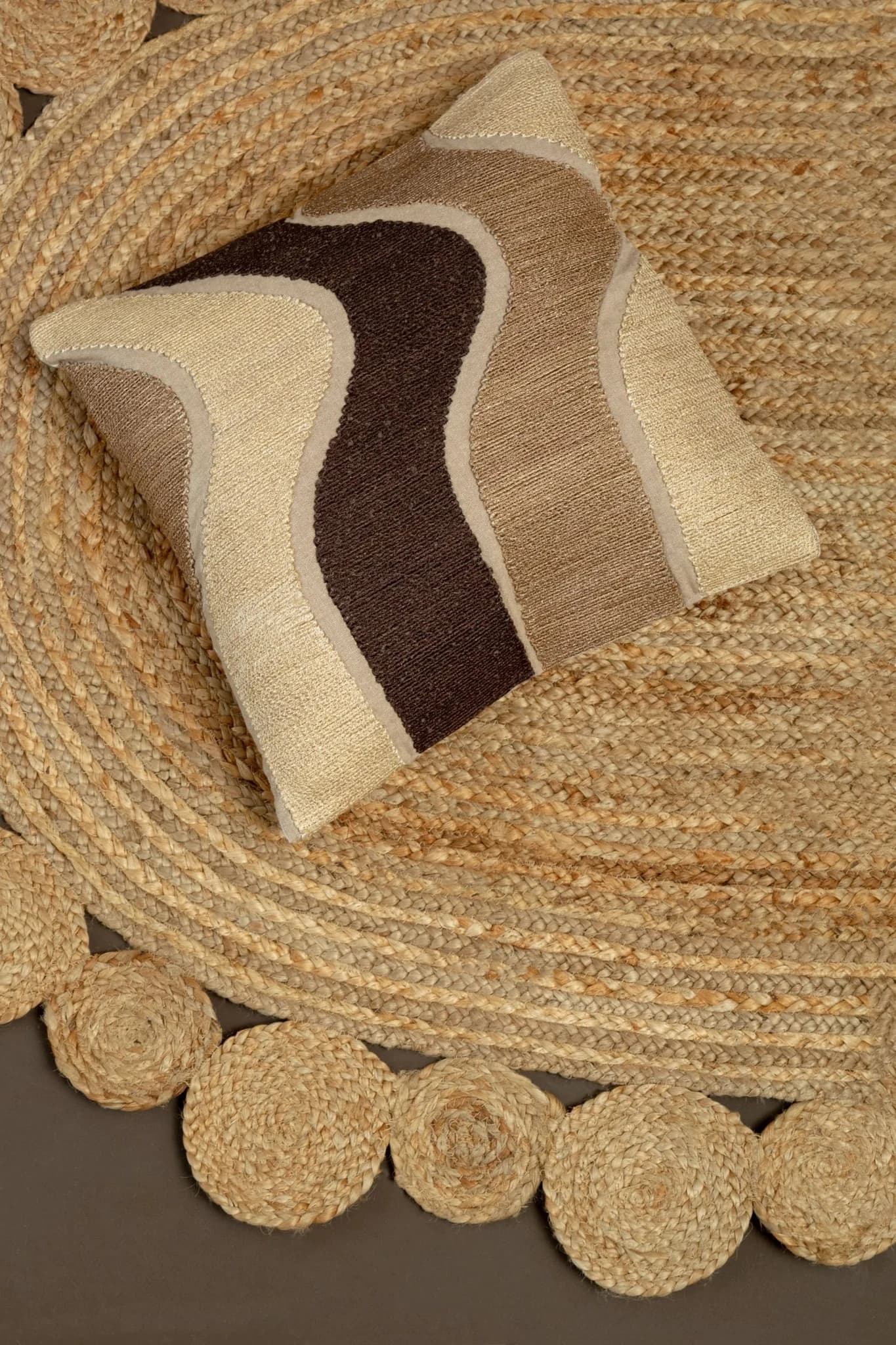 Bosie Demir Natural Jute Oval Rug - Decorative, photo 2 of 3