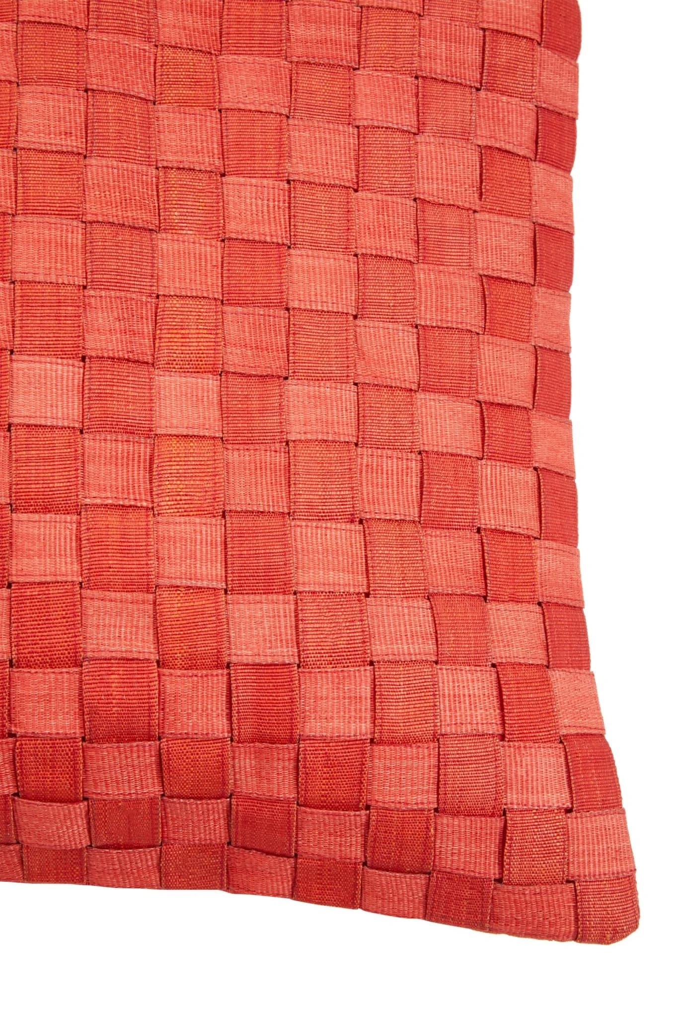 Abaca Weave Pattern Red Cushion Cover - Decorative, photo 4 of 4
