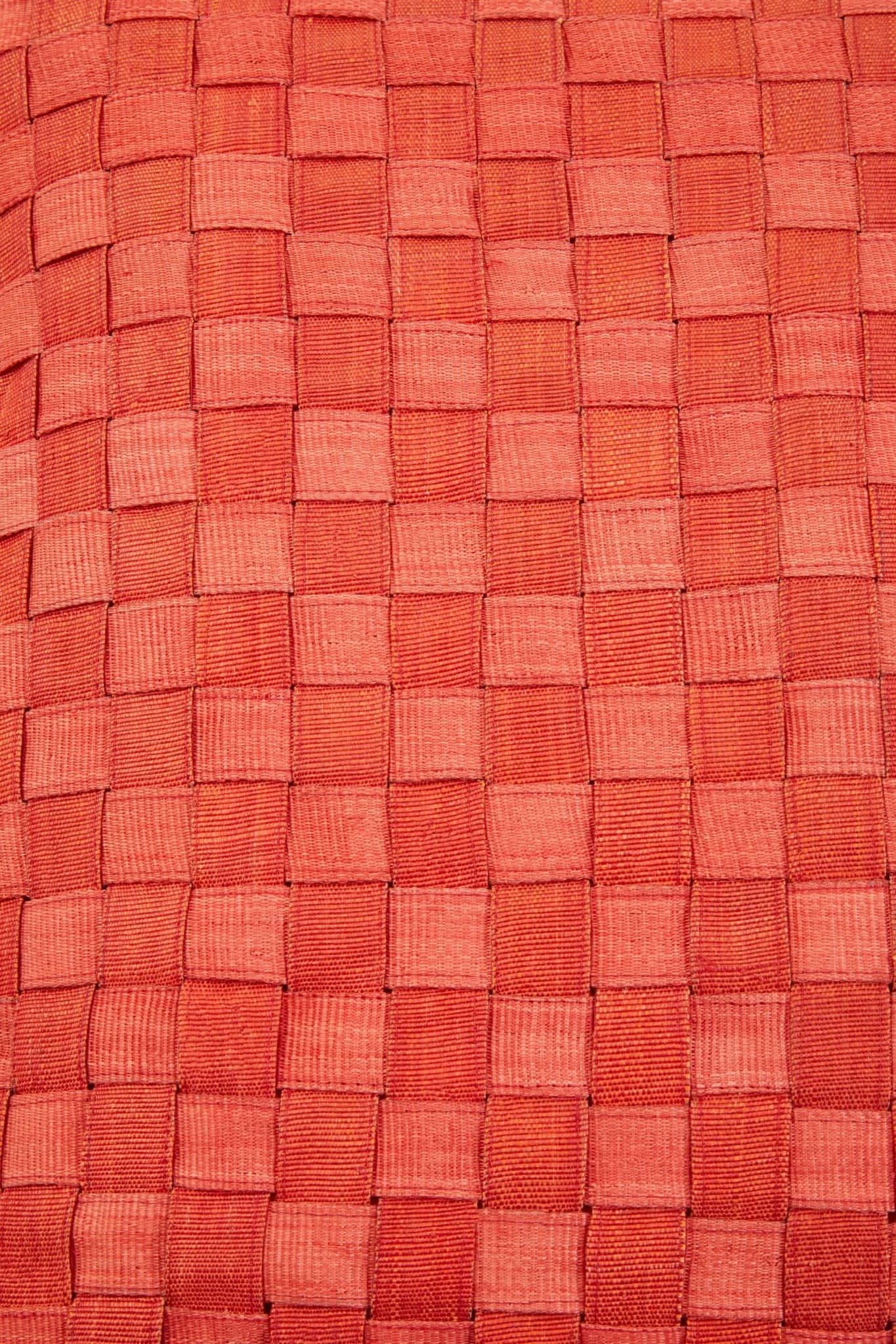 Abaca Weave Pattern Red Cushion Cover - Decorative, photo 3 of 4