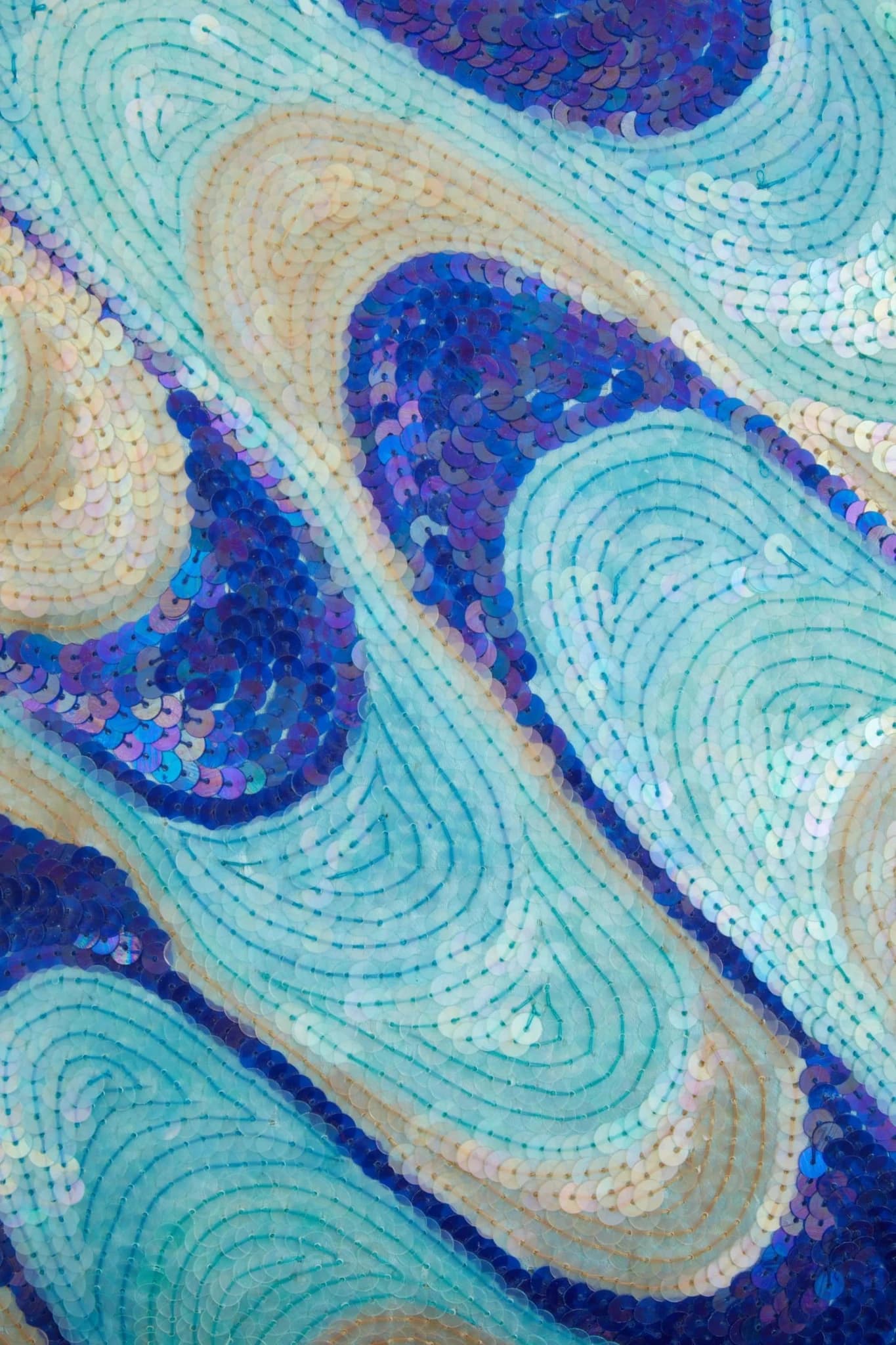 Diva Sequins Turquoise Cushion - Decorative, photo 3 of 4