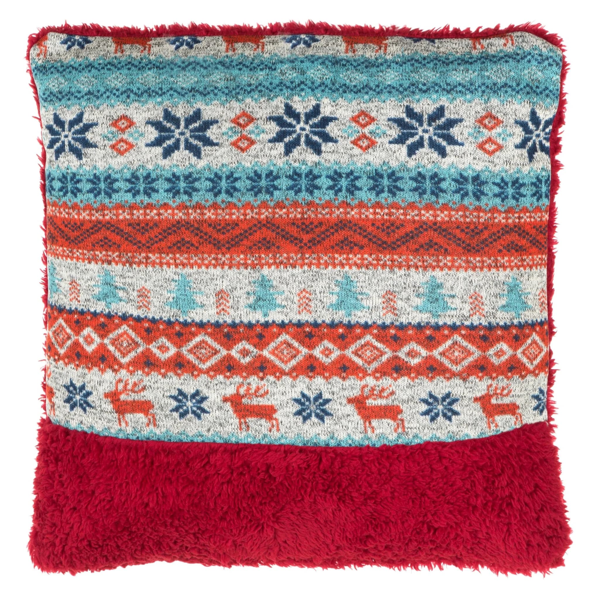 Bute Fairisle Red Cushion - Decorative, photo 2 of 2