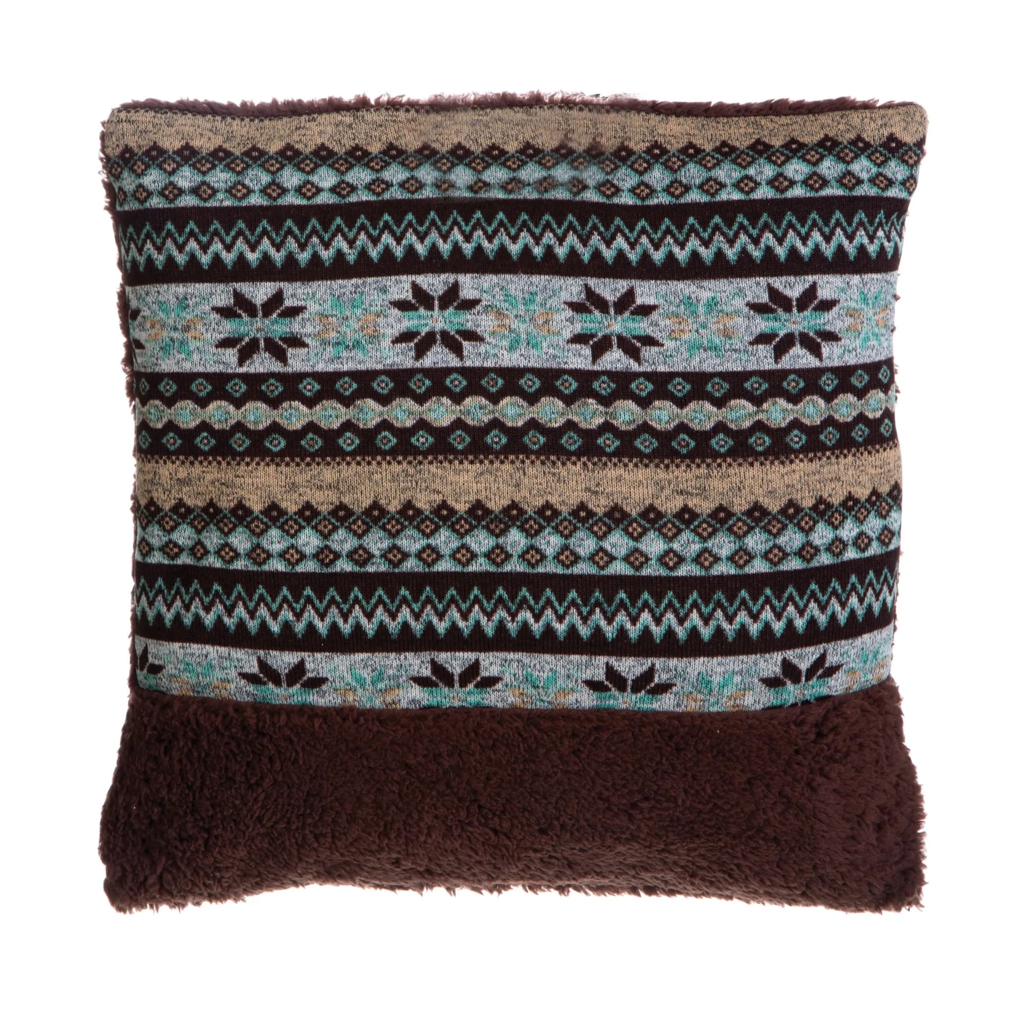 Bute Fairisle Brown Cushion - Decorative, photo 2 of 2