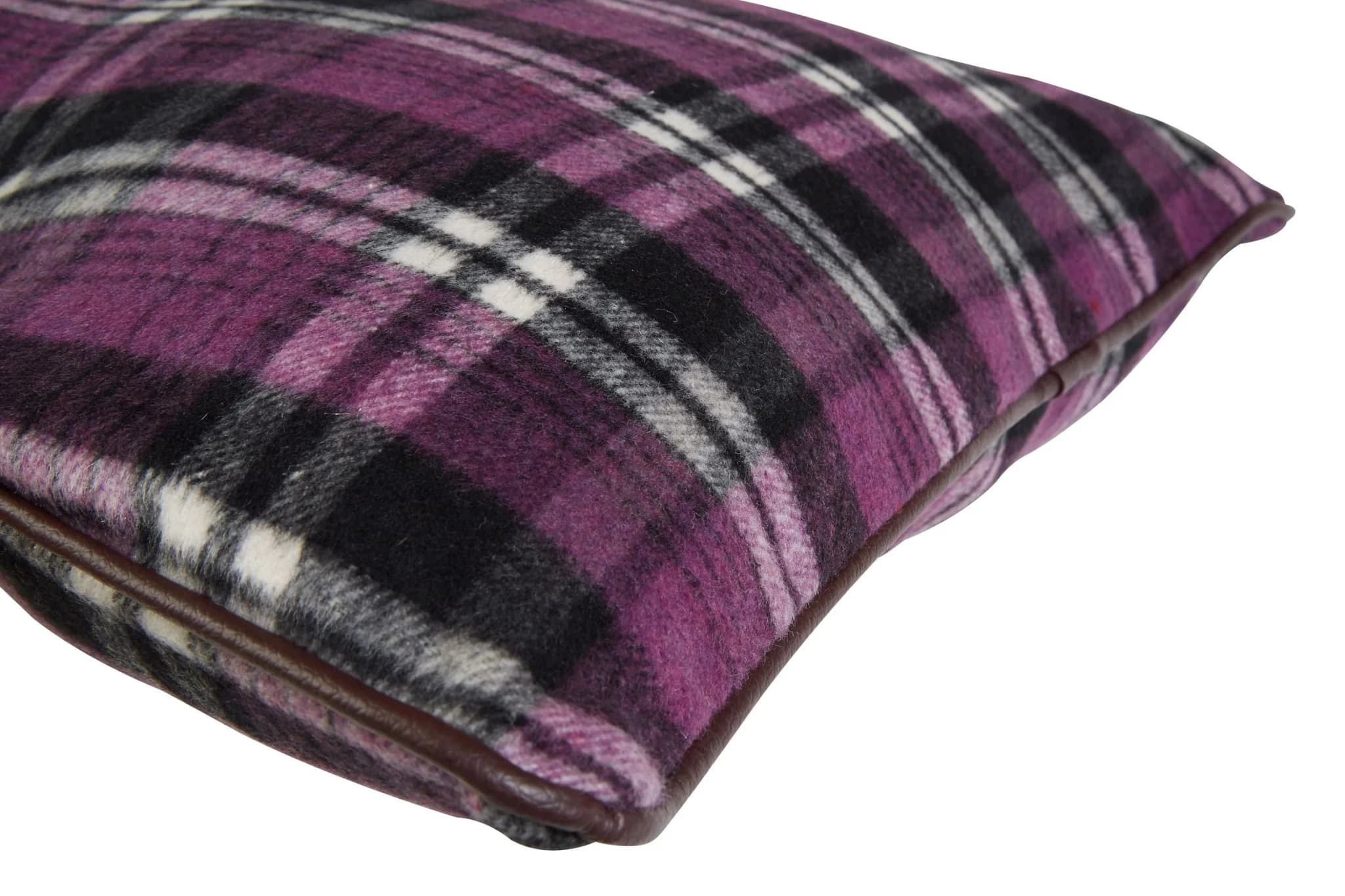 Bute Purple Check Tartan Cushion - Decorative, photo 3 of 3