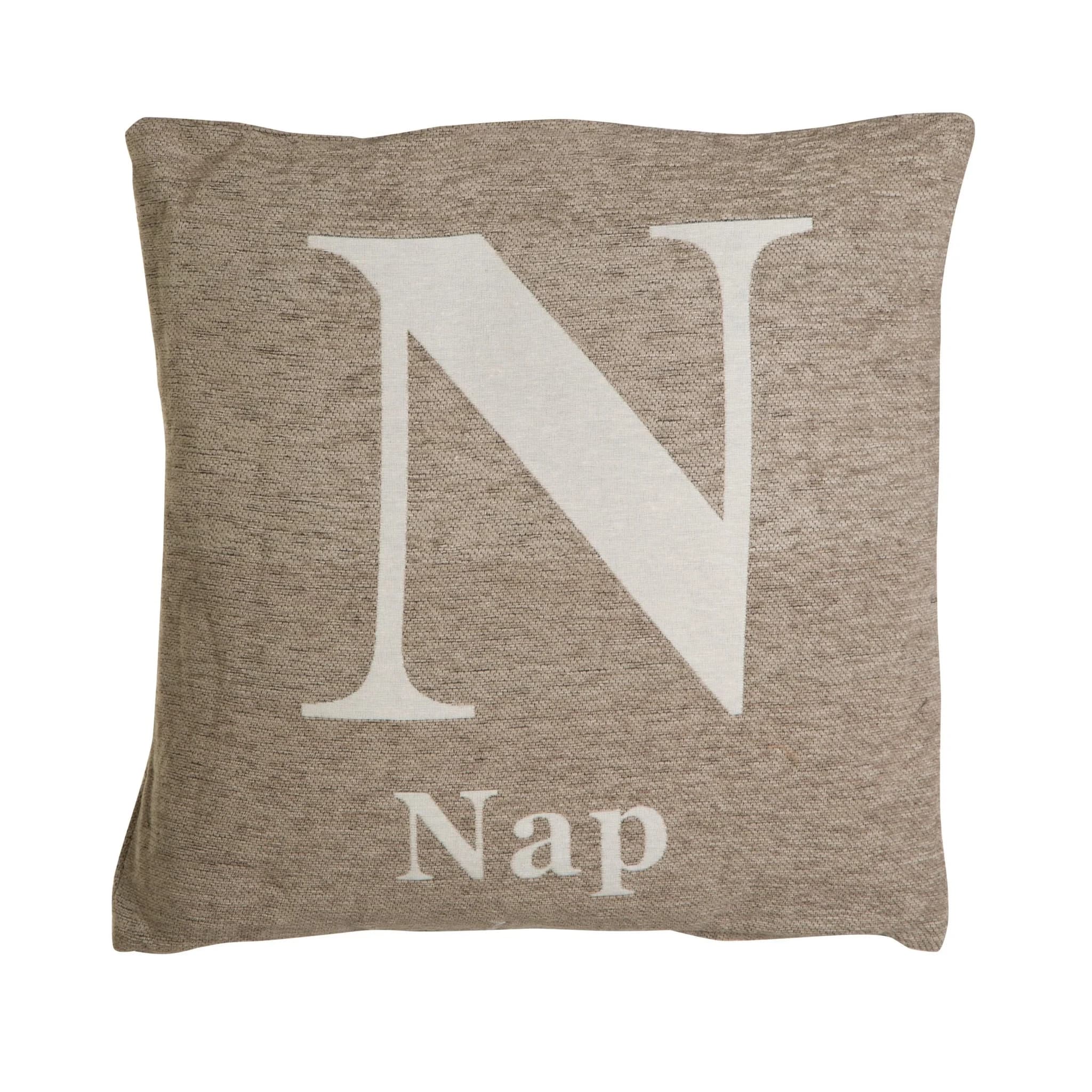 Natural 'Nap' Words Cushion - Decorative, photo 2 of 2