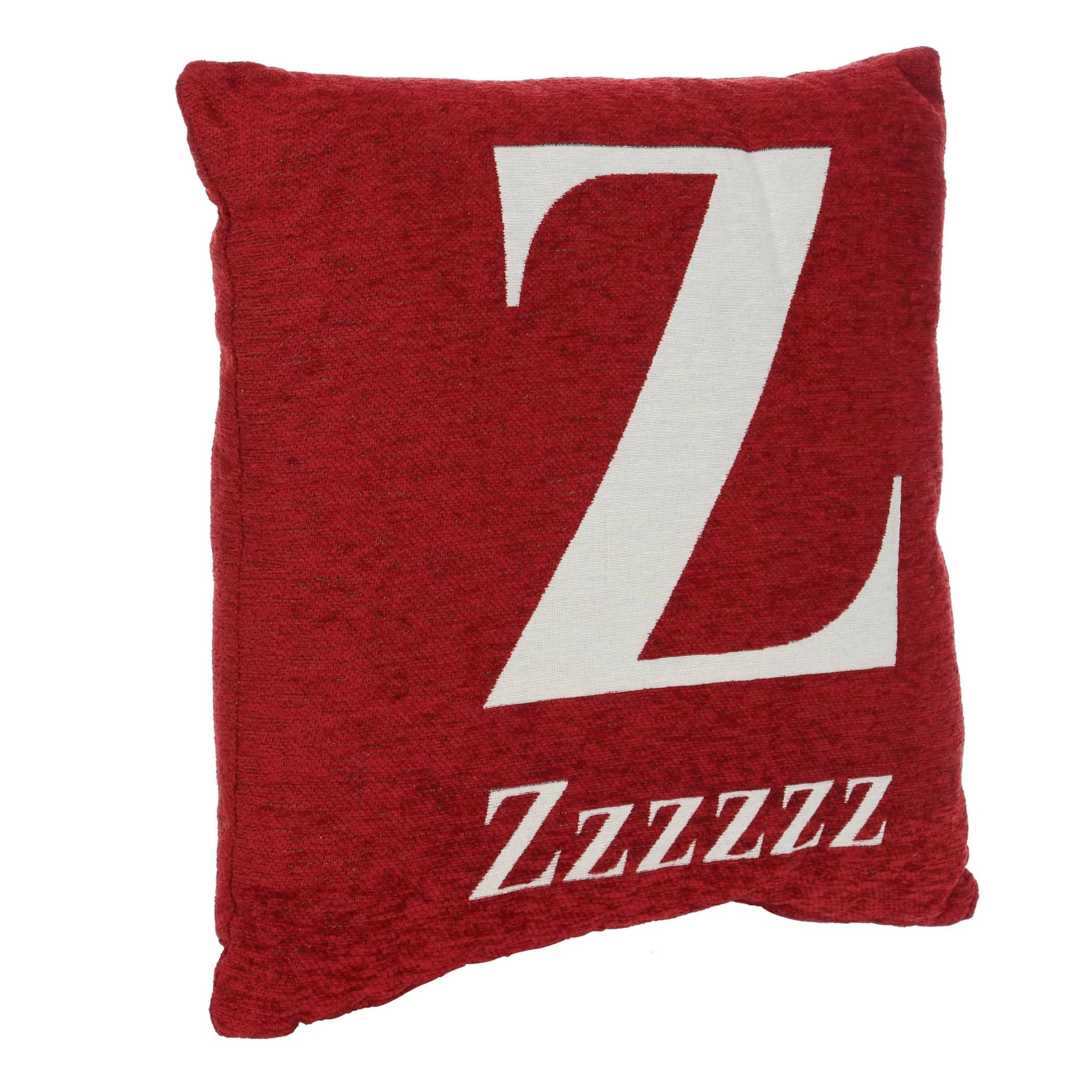 Words 'Zzzzzz' Red Cushion - Decorative, photo 2 of 2