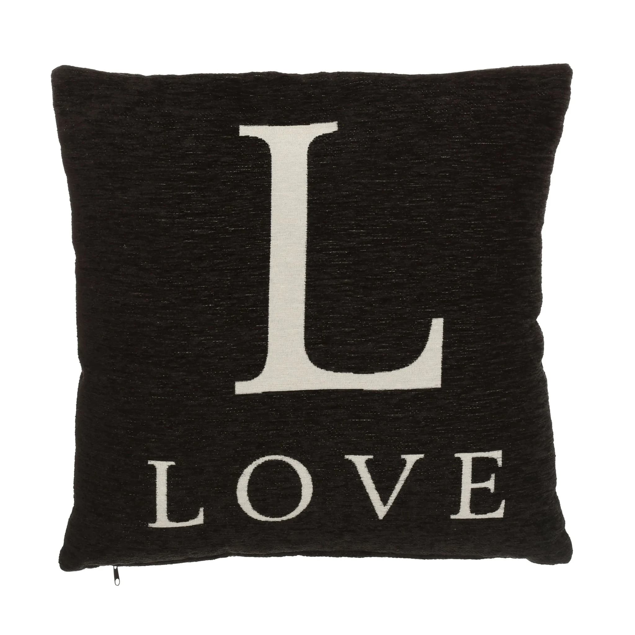 Words 'Love' Black Cushion - Decorative, photo 2 of 2