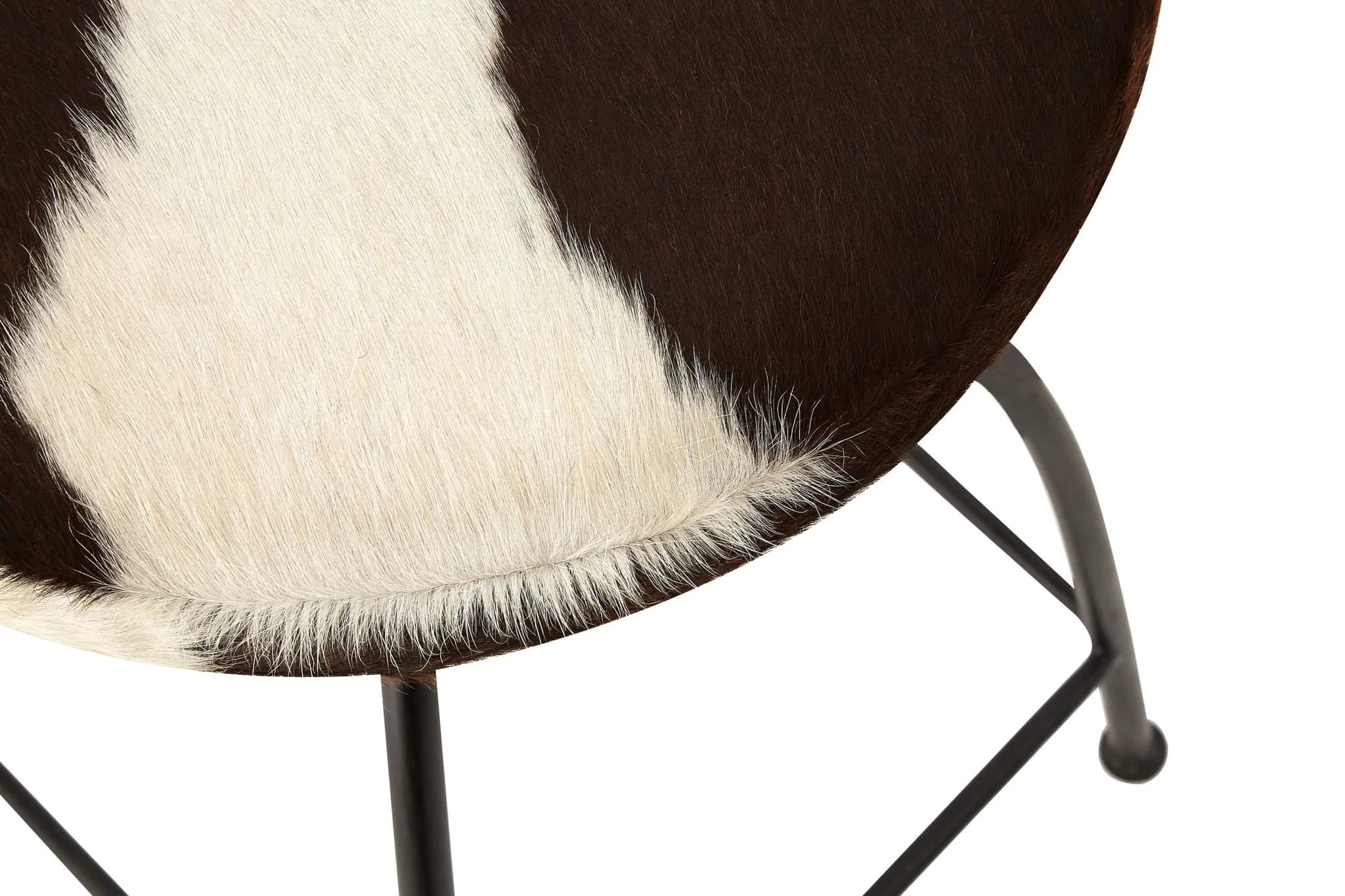 Boho Hair on Leather Bar Stool - Seating, photo 4 of 5