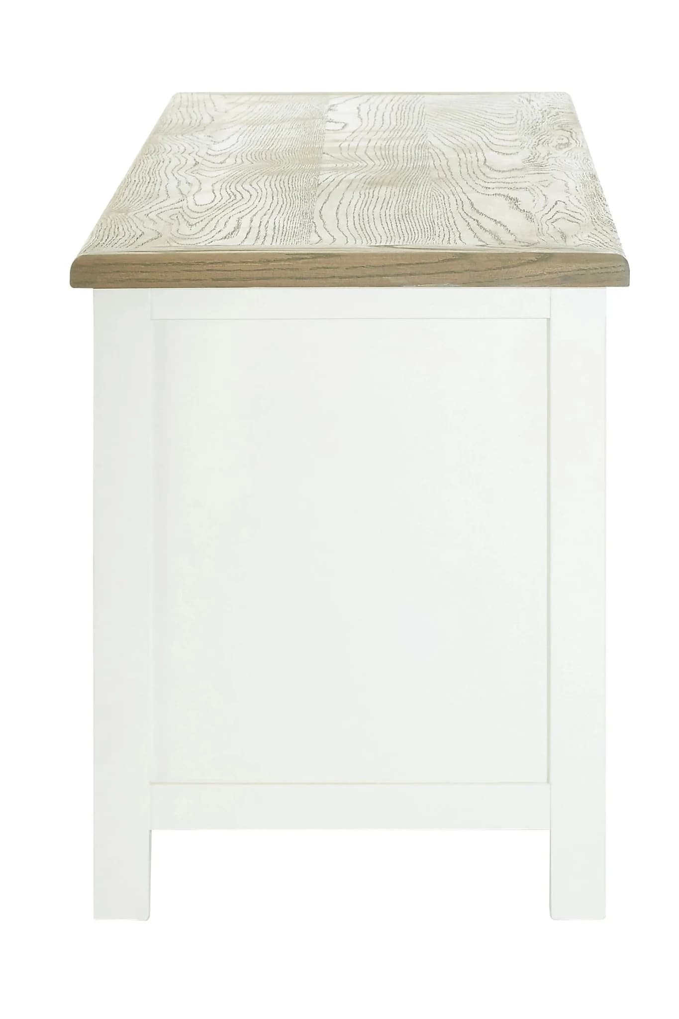 Hampstead White Media Unit with Oak Wood Top - Bookcases & shelving, photo 3 of 6