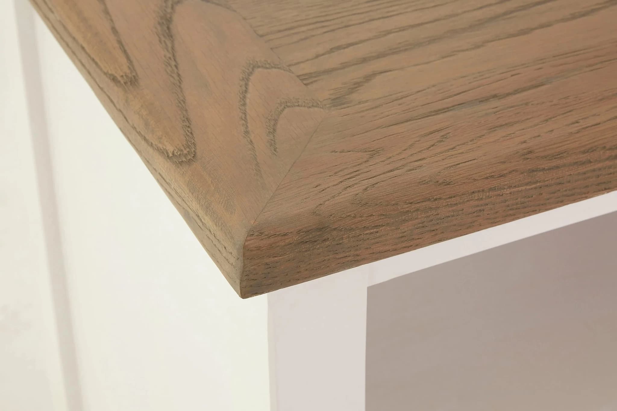 Hampstead White Media Unit with Oak Wood Top - Bookcases & shelving, photo 5 of 6