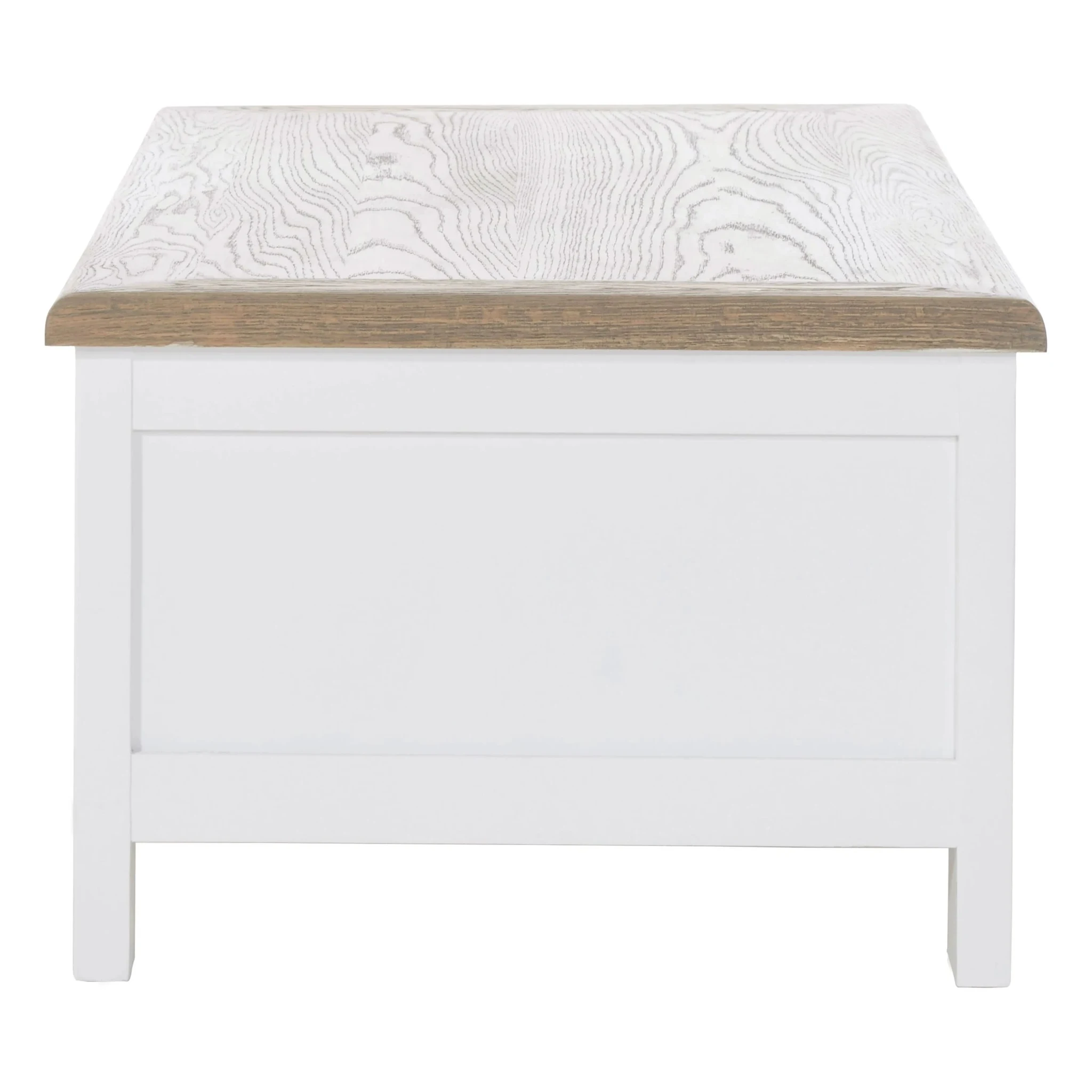 Hampstead White and Oak Wood Coffee Table with Drawers - Tables, photo 2 of 6