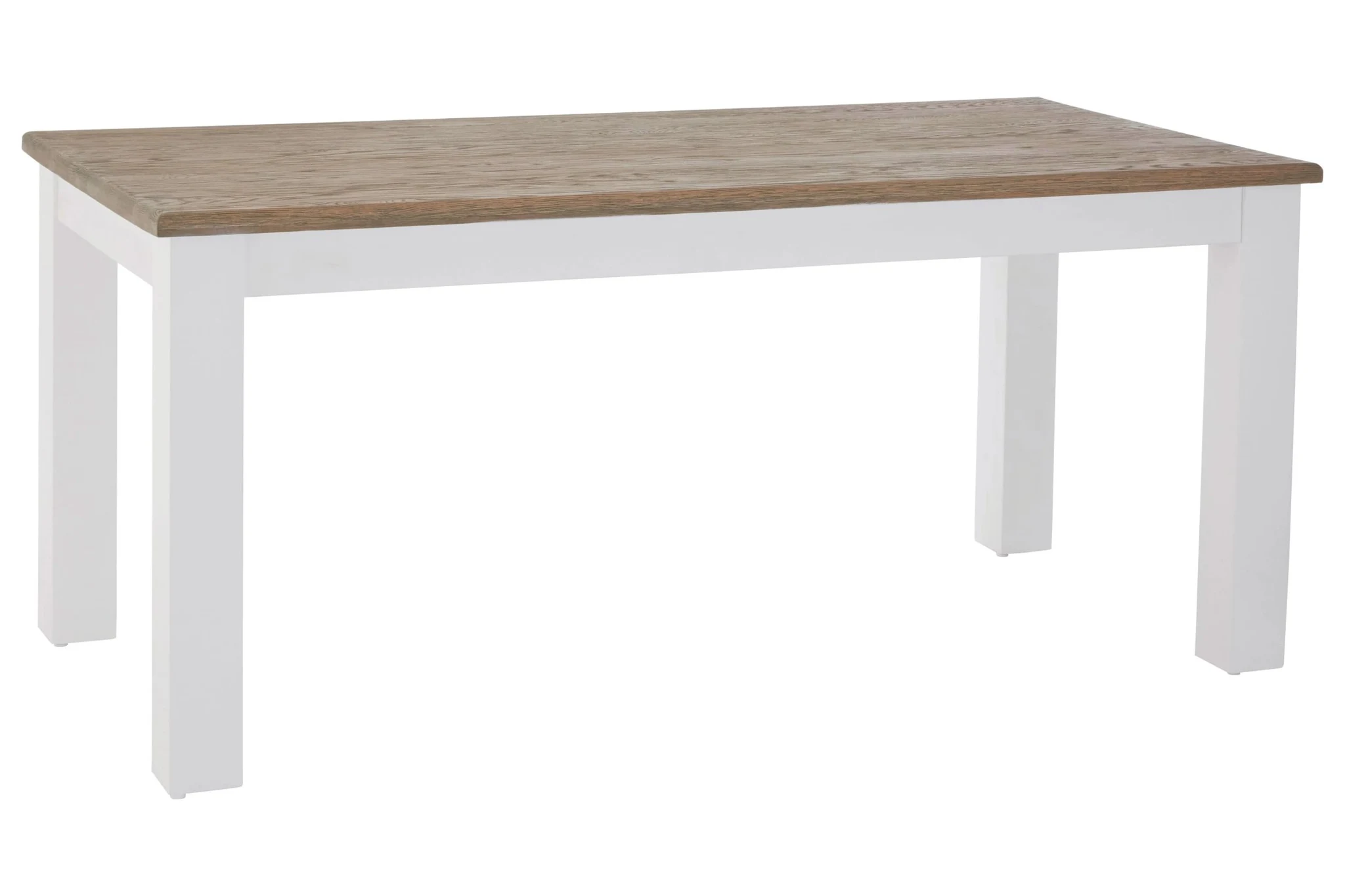 Hampstead Oak Wood Top White Dining Table - Tables, photo 3 of 6