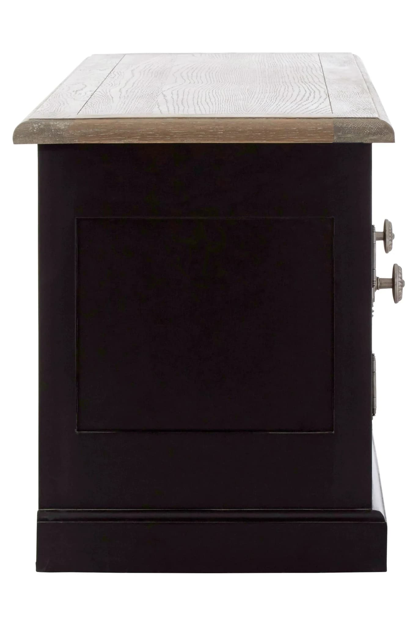 Kensington Townhouse Grey Wash and Antique Black Media Unit - Bookcases & shelving, photo 4 of 6