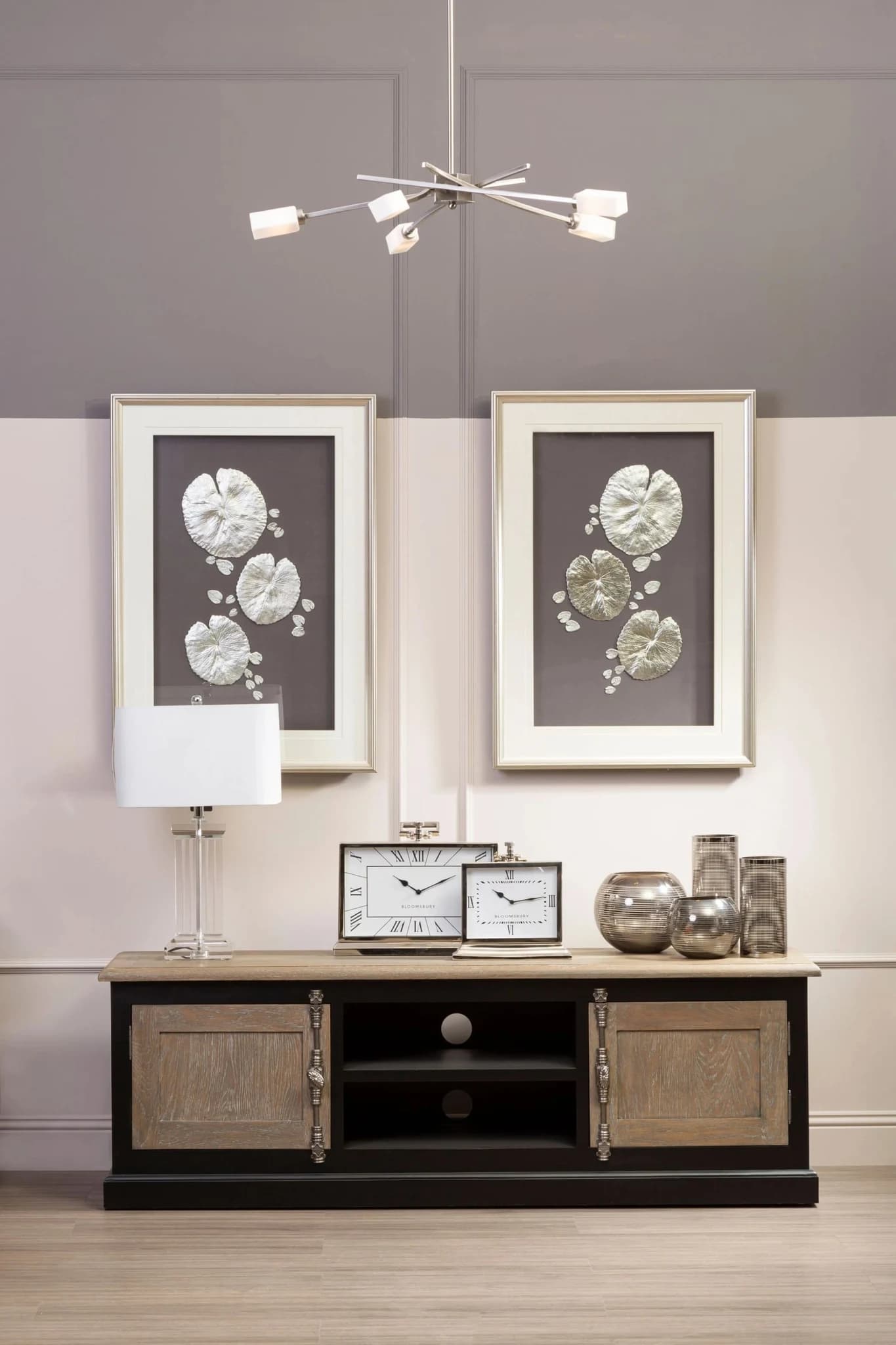 Kensington Townhouse Grey Wash and Antique Black Media Unit - Bookcases & shelving, photo 2 of 6
