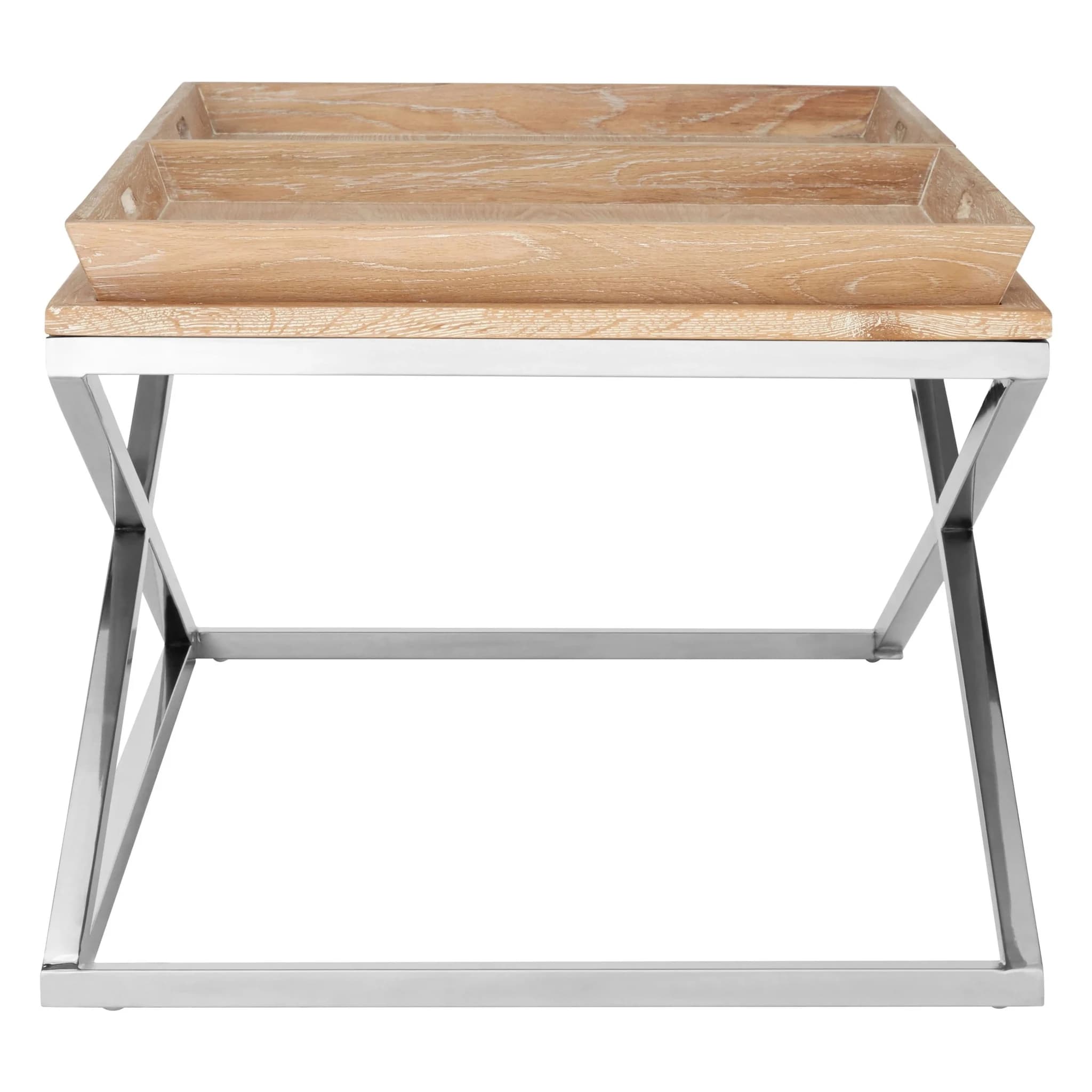 Holland Park Coffee Table with Oak Wood Tray Tops - Tables, photo 2 of 6