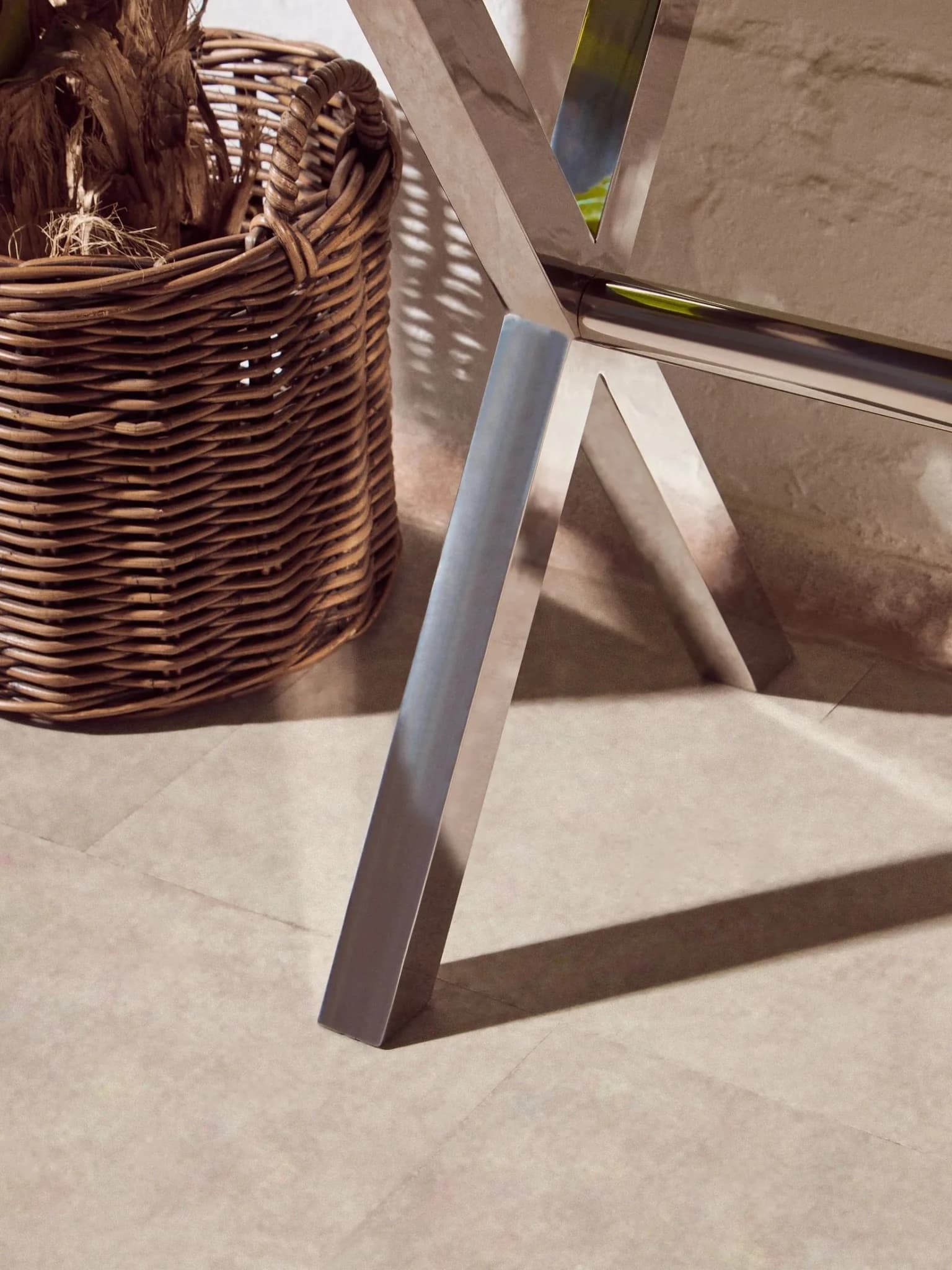 Kensington Townhouse Brown And White Genuine Cowhide Console Table - Tables, photo 2 of 8