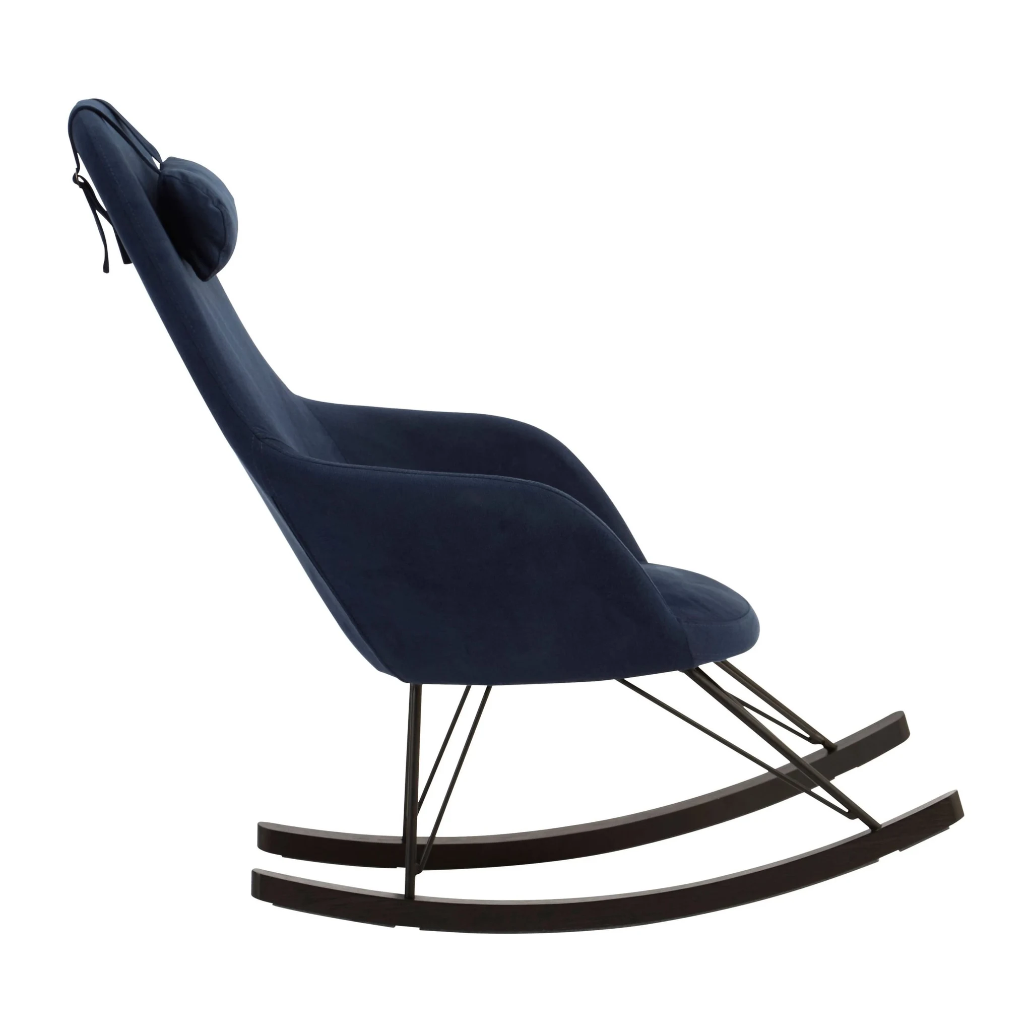 Kolding Blue Fabric Rocking Chair - Seating, photo 3 of 7