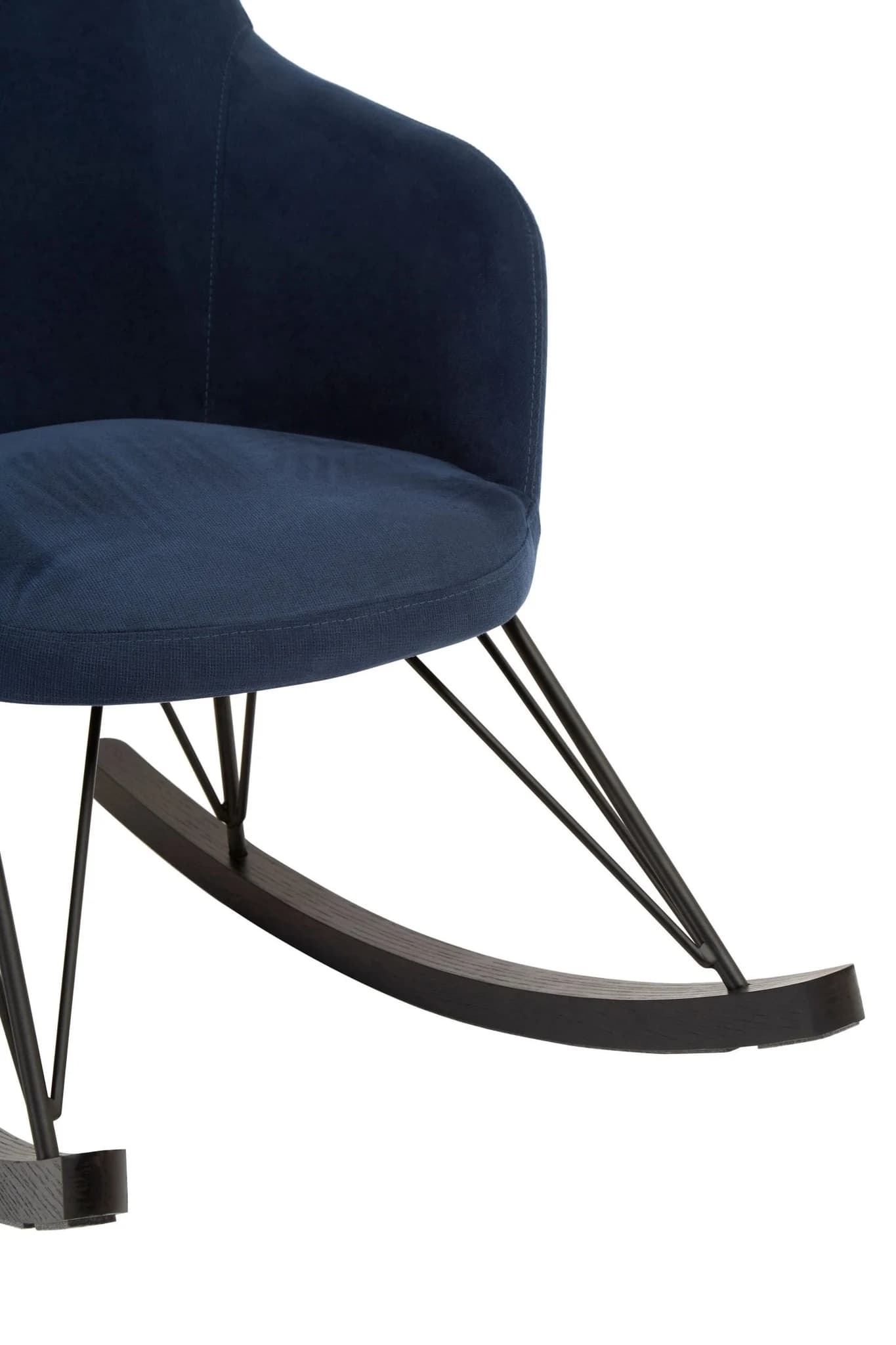 Kolding Blue Fabric Rocking Chair - Seating, photo 6 of 7