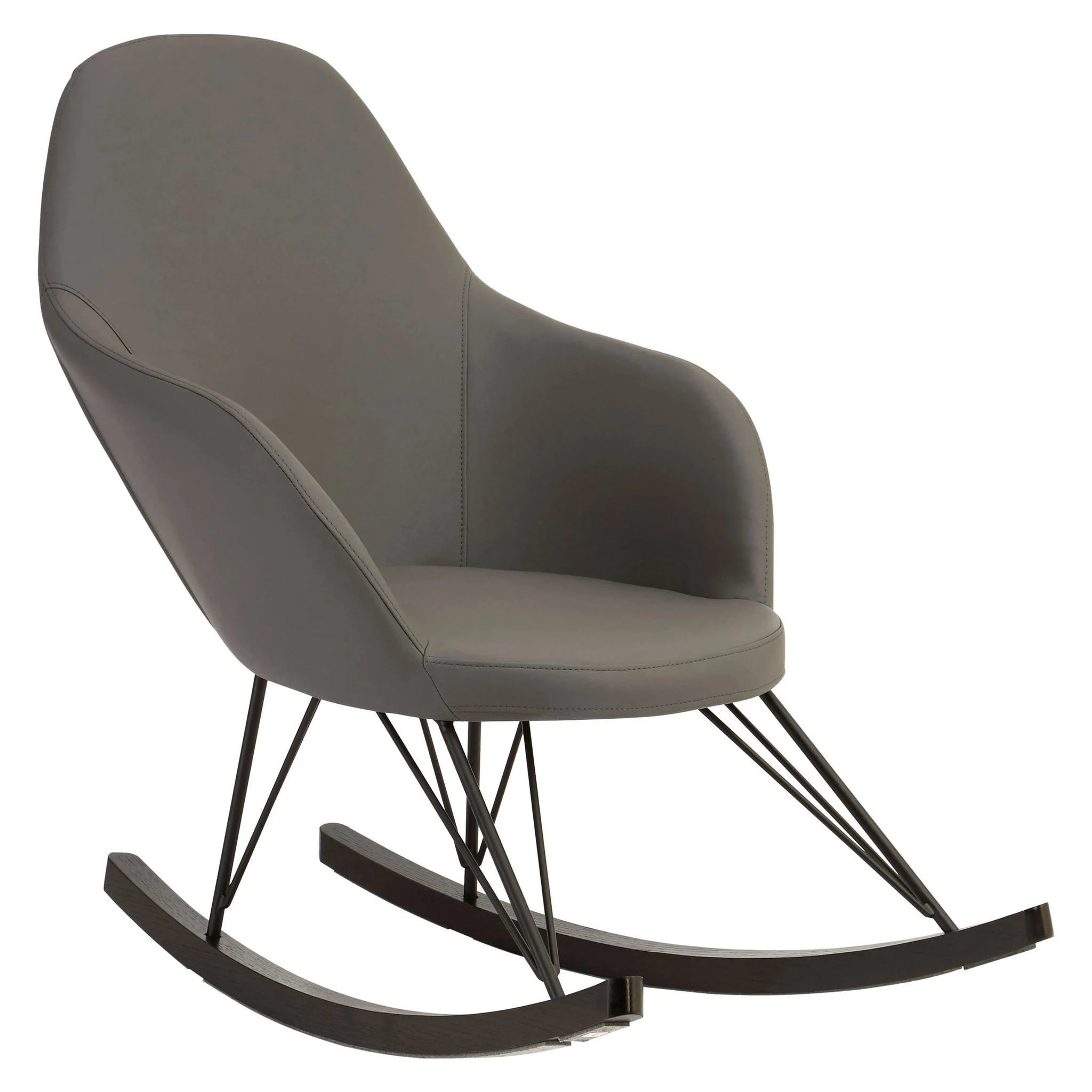 Kolding Dark Grey Rocking Chair - Seating, photo 4 of 7