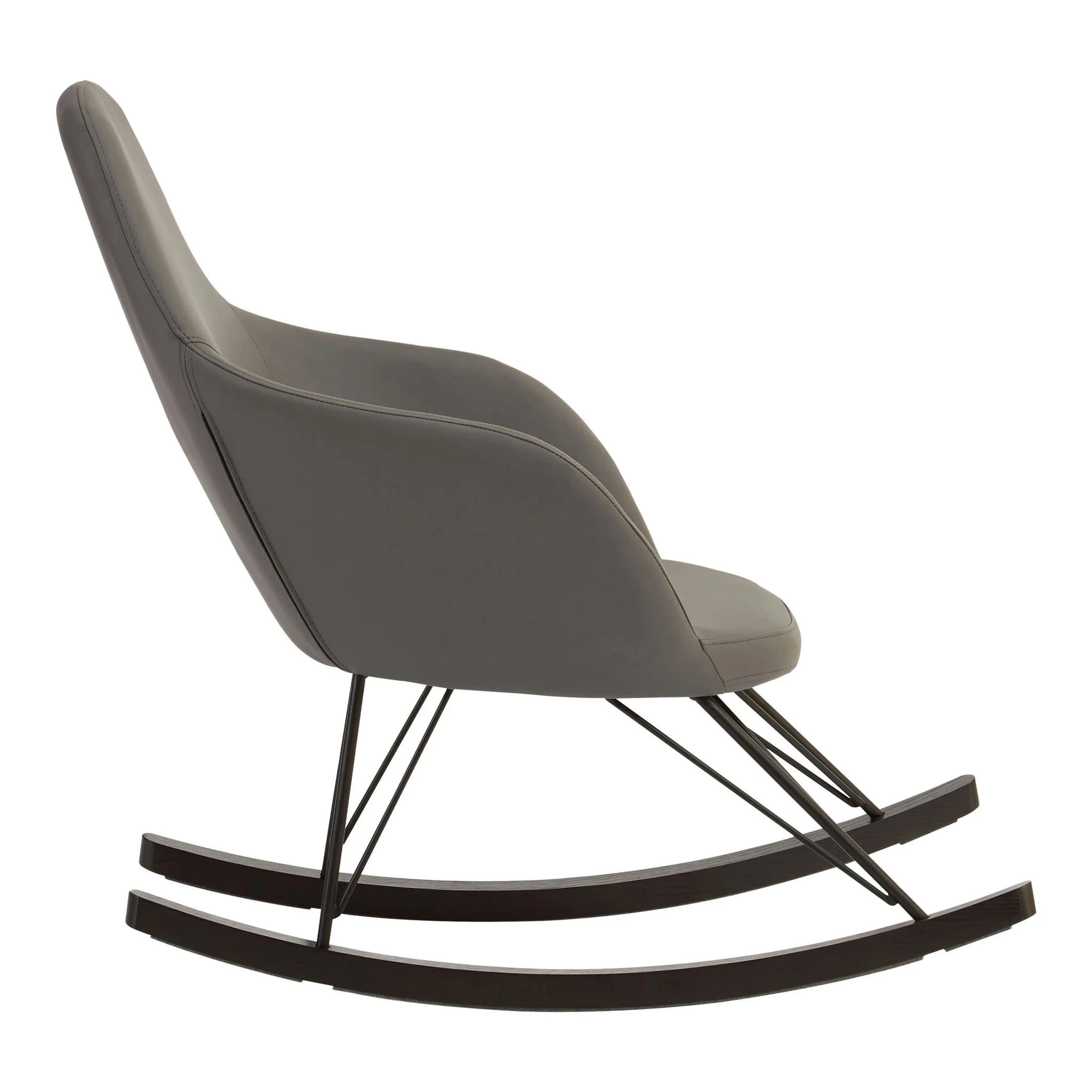 Kolding Dark Grey Rocking Chair - Seating, photo 3 of 7