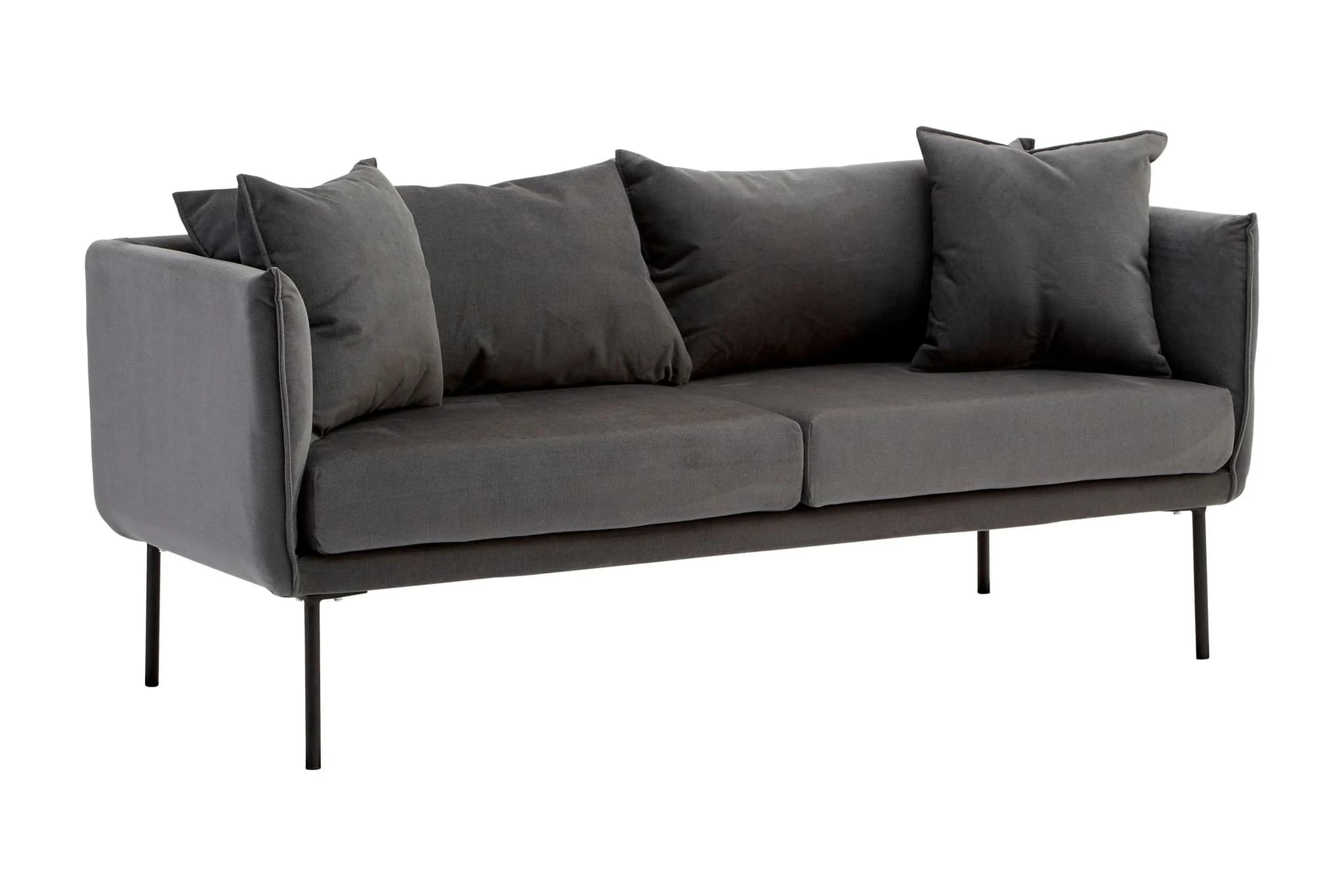 Kolding Two Seater Grey Sofa - Seating, photo 4 of 7