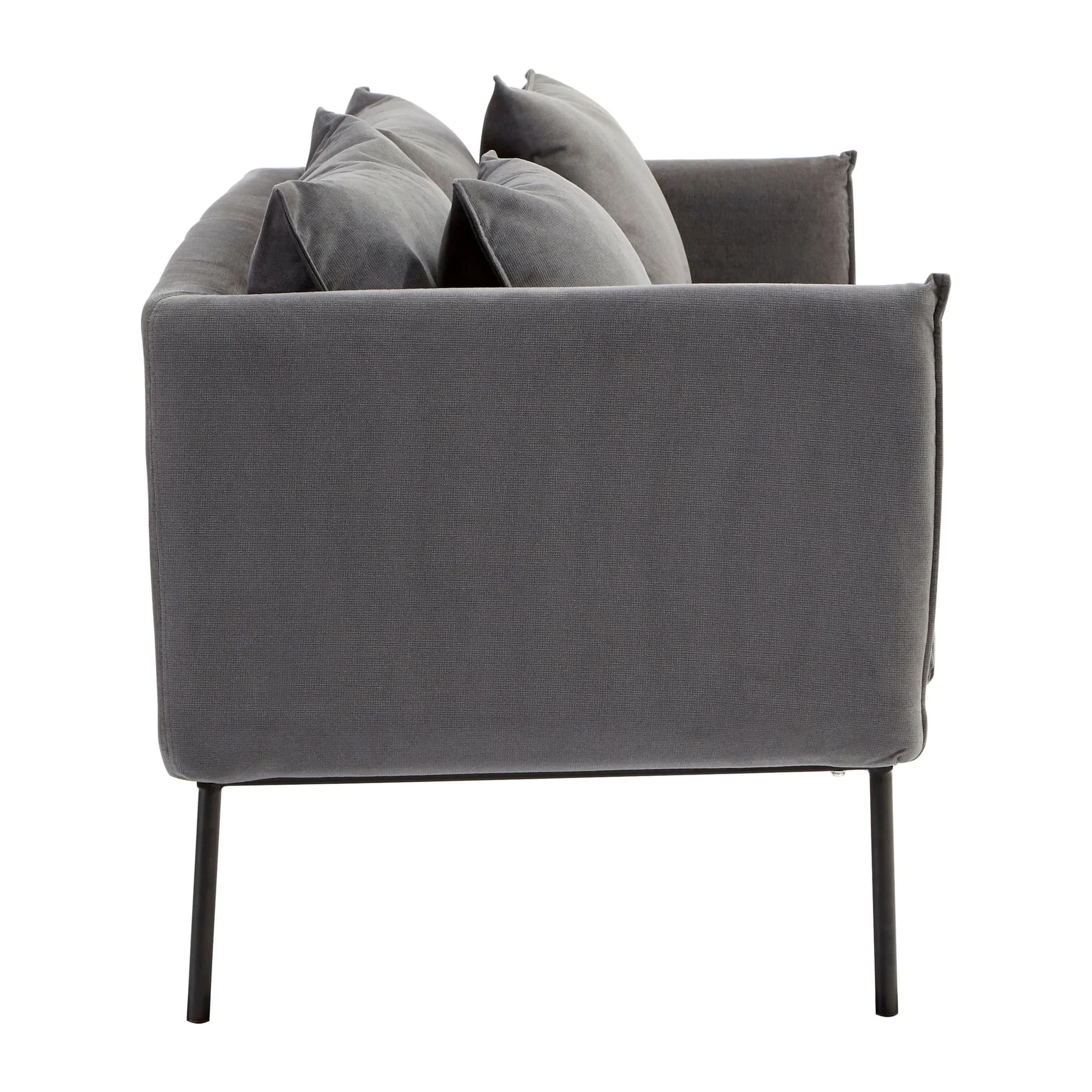 Kolding Two Seater Grey Sofa - Seating, photo 3 of 7