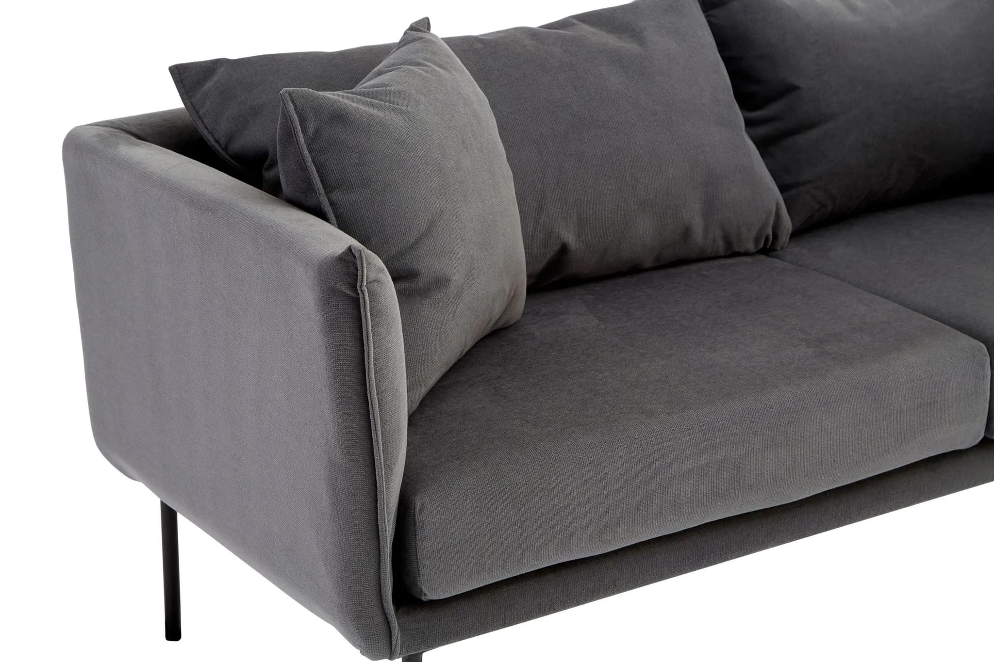 Kolding Two Seater Grey Sofa - Seating, photo 7 of 7