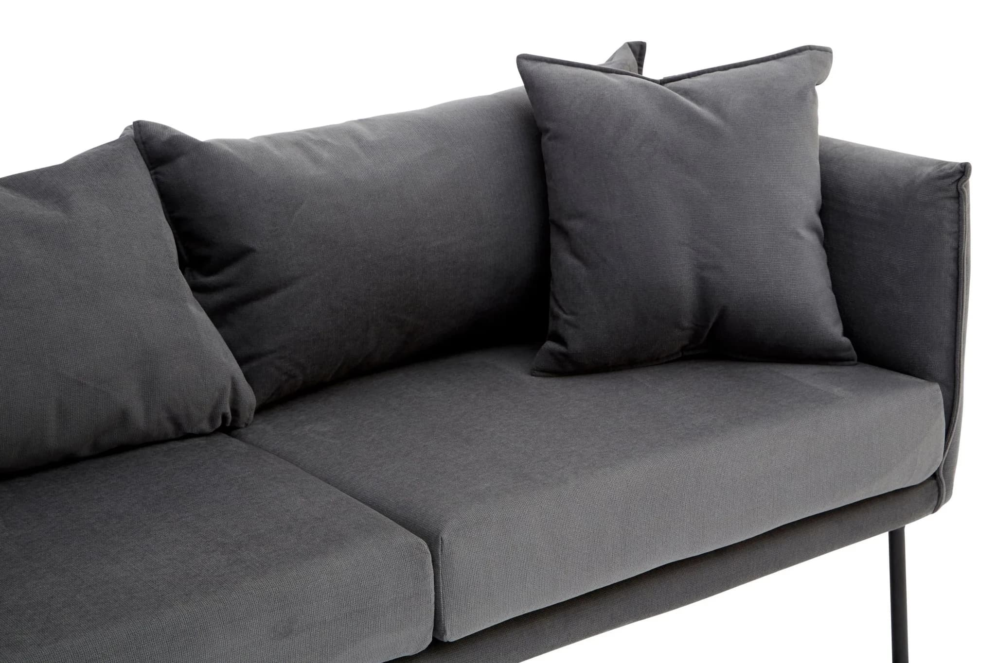 Kolding Two Seater Grey Sofa - Seating, photo 6 of 7