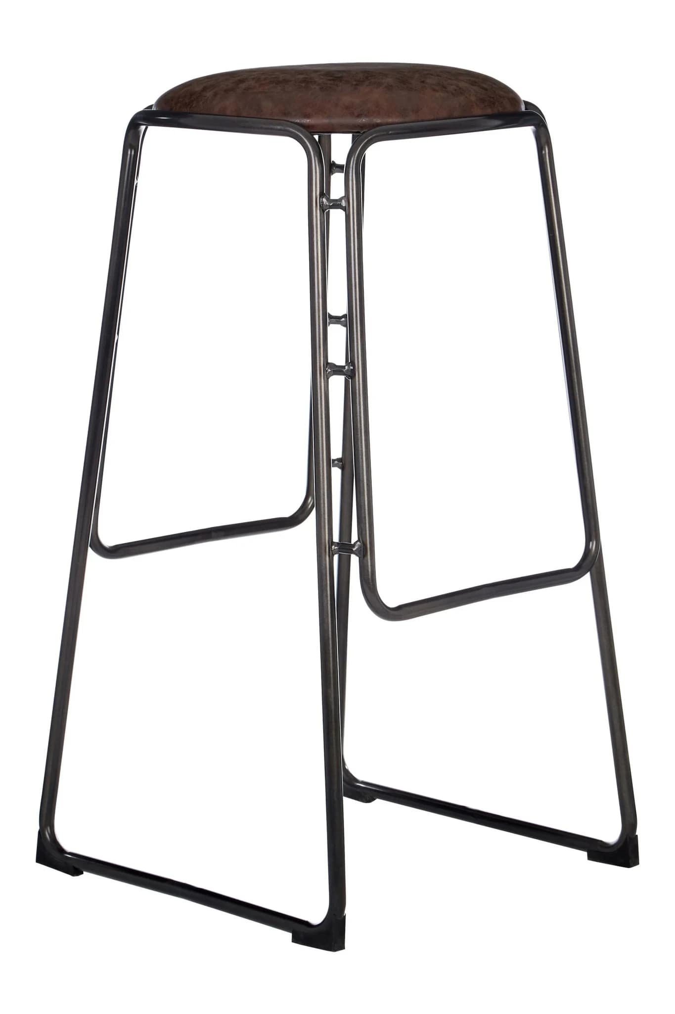 Dalston Mocha Bar Stool With Gunmetal Legs - Seating, photo 6 of 8