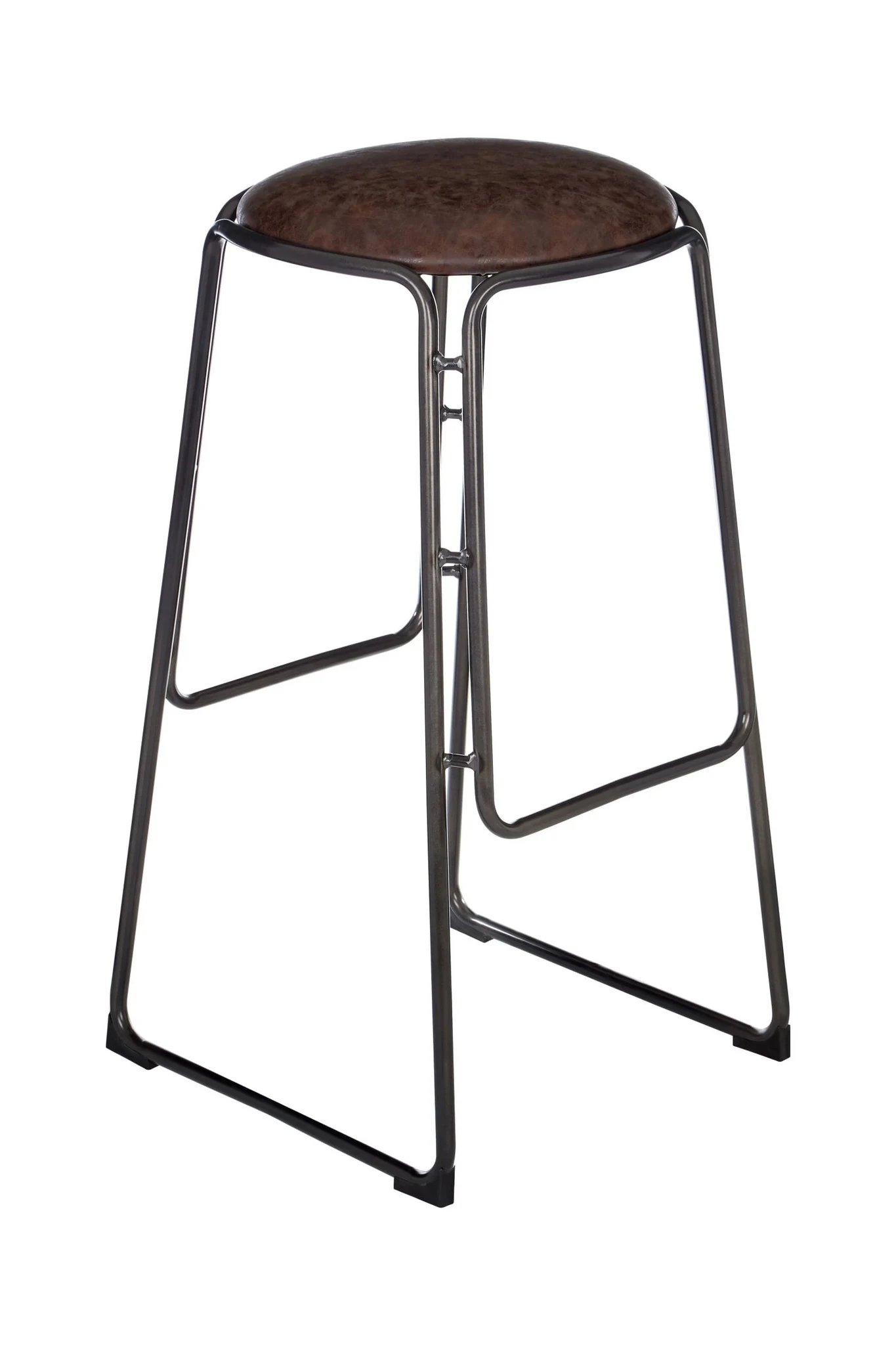 Dalston Mocha Bar Stool With Gunmetal Legs - Seating, photo 4 of 8