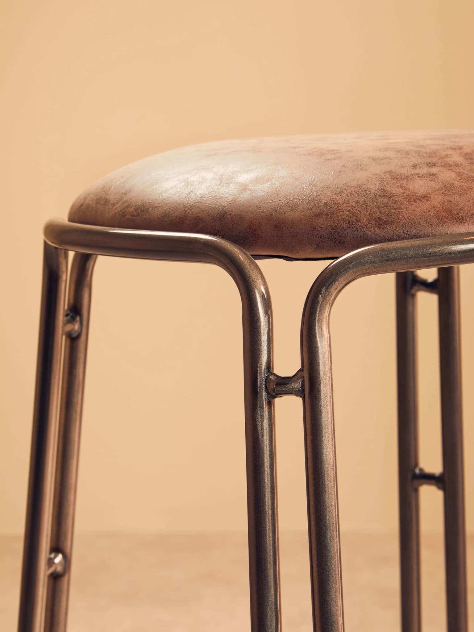 Dalston Mocha Bar Stool With Gunmetal Legs - Seating, photo 2 of 8